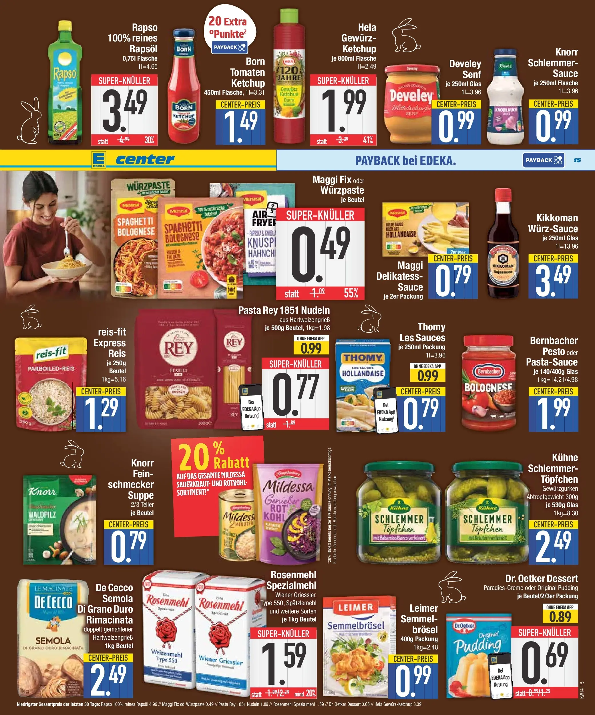 Edeka prospekt Neustadt	 (ab 29.03.2026) » Angebote Online | Seite: 15 | Produkte: Tomaten, Pasta, Reis, Nudeln