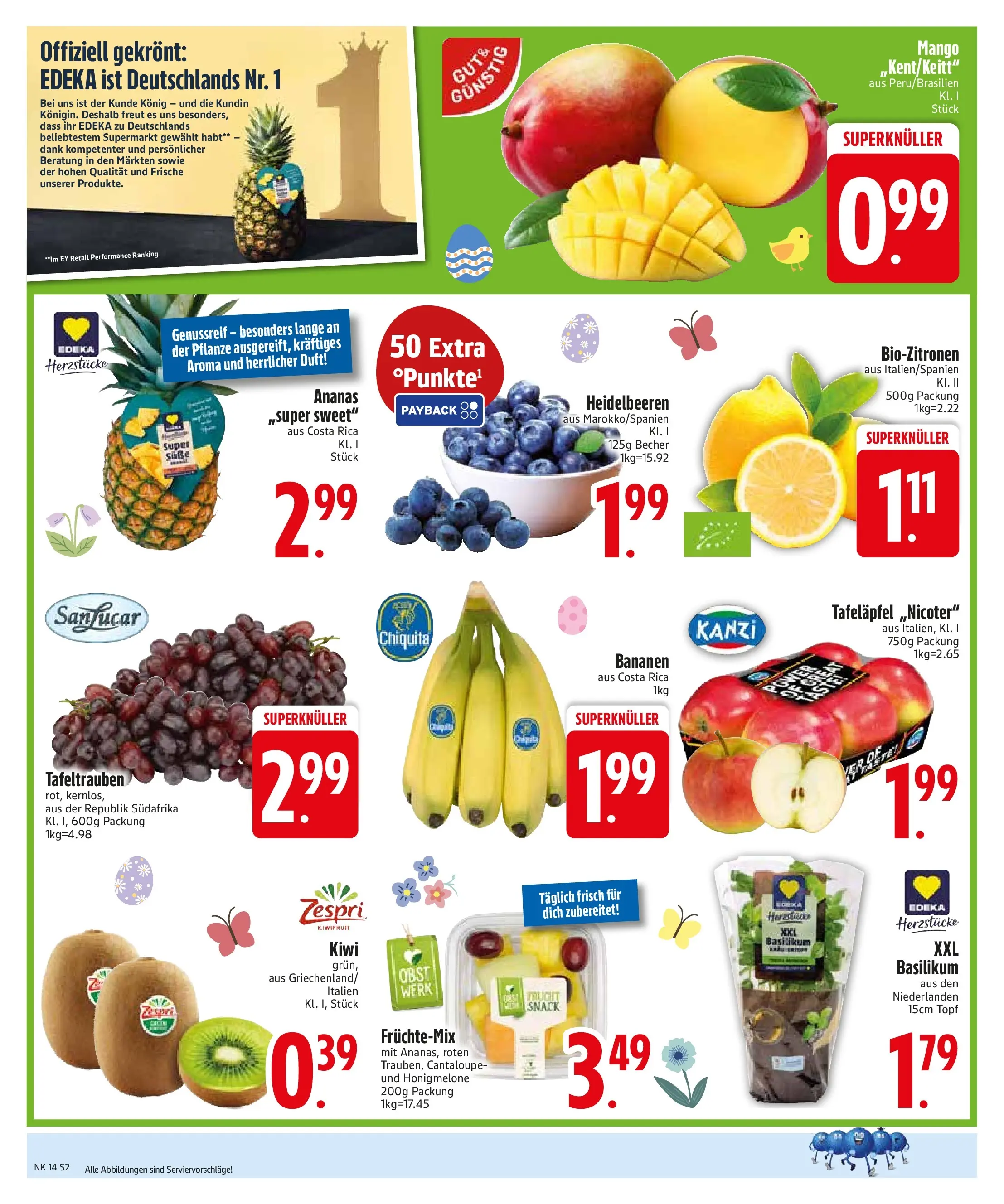 Edeka prospekt Sonthofen	 (ab 29.03.2026) » Angebote Online | Seite: 4 | Produkte: Duft, Bananen, Obst, Mango