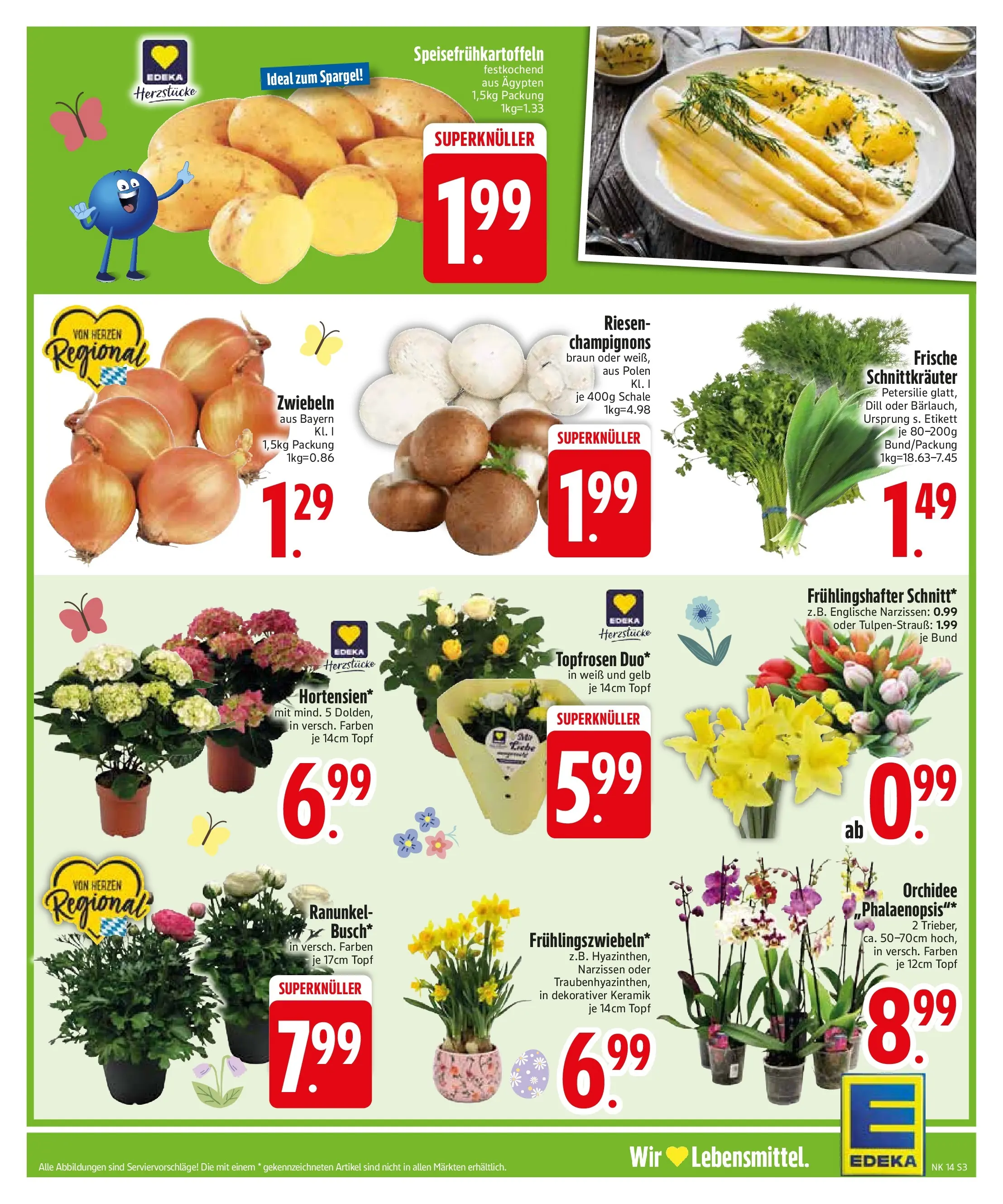 Edeka prospekt Sonthofen	 (ab 29.03.2026) » Angebote Online | Seite: 5 | Produkte: Orchidee, Spargel, Champignons, Zwiebeln