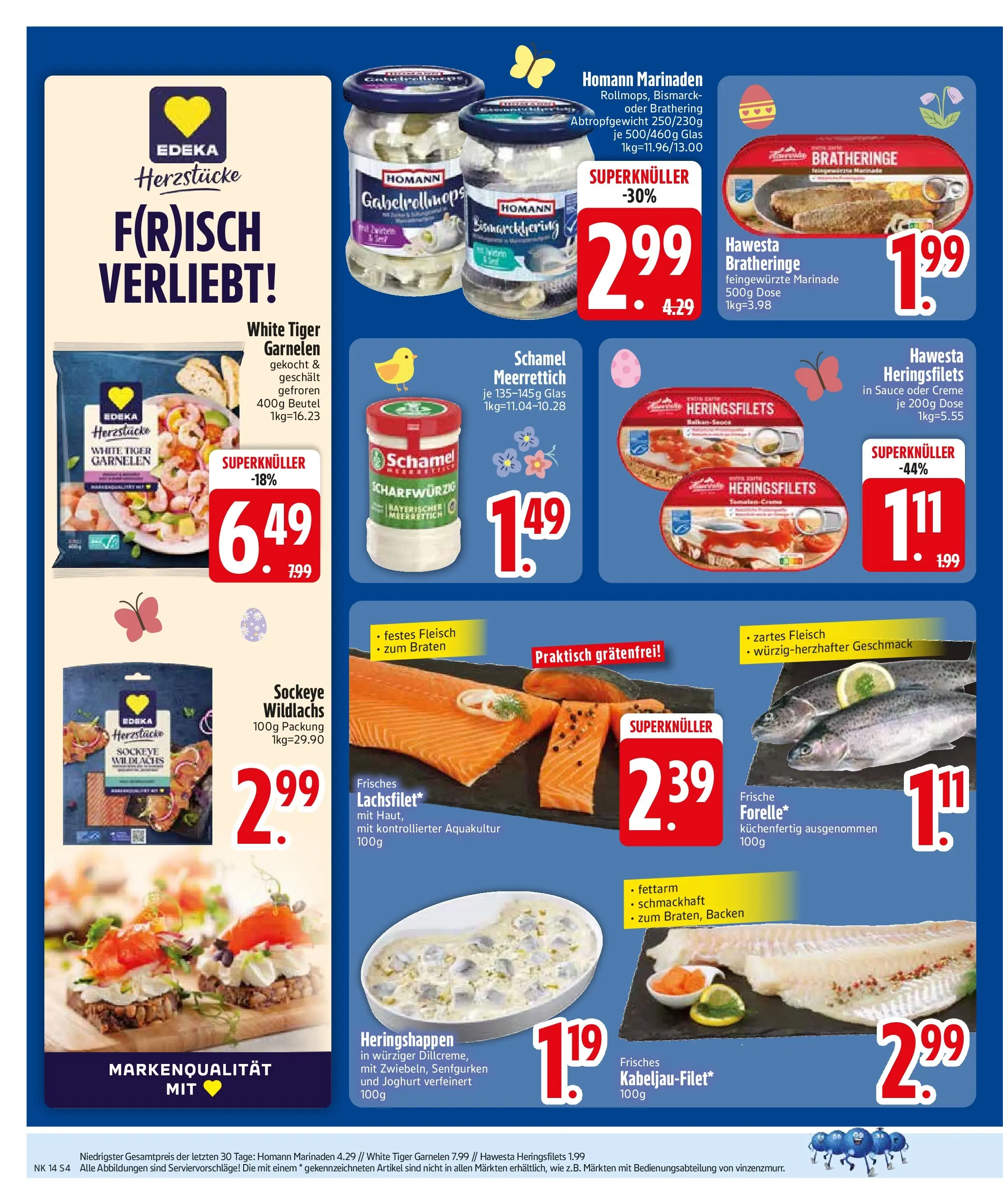 Edeka prospekt Sonthofen	 (ab 29.03.2026) » Angebote Online | Seite: 6 | Produkte: Garnelen, Creme, Tiger garnelen, Fleisch