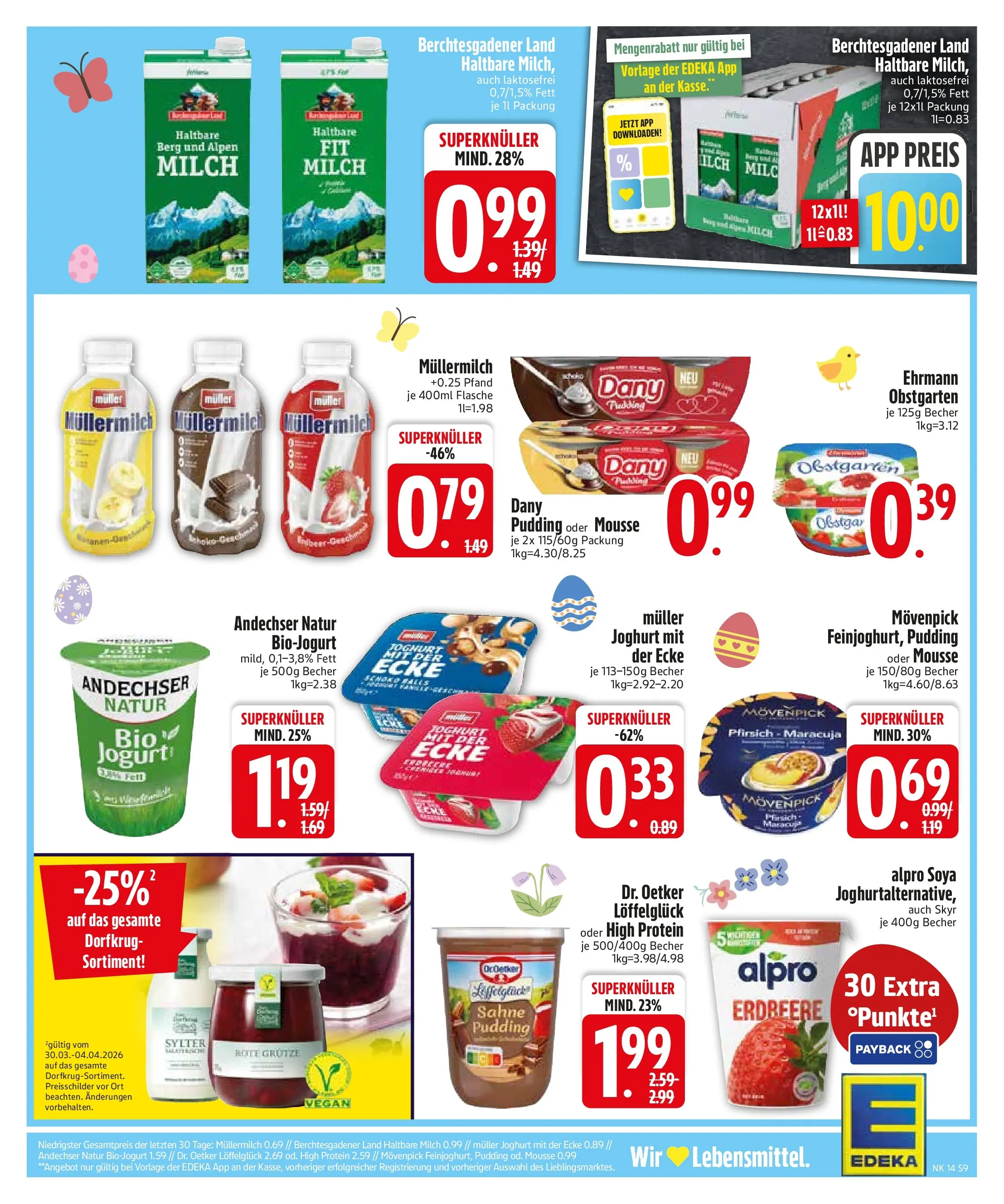 Edeka prospekt Sonthofen	 (ab 29.03.2026) » Angebote Online | Seite: 11 | Produkte: Dressing, Skyr, Alpro, Sahne