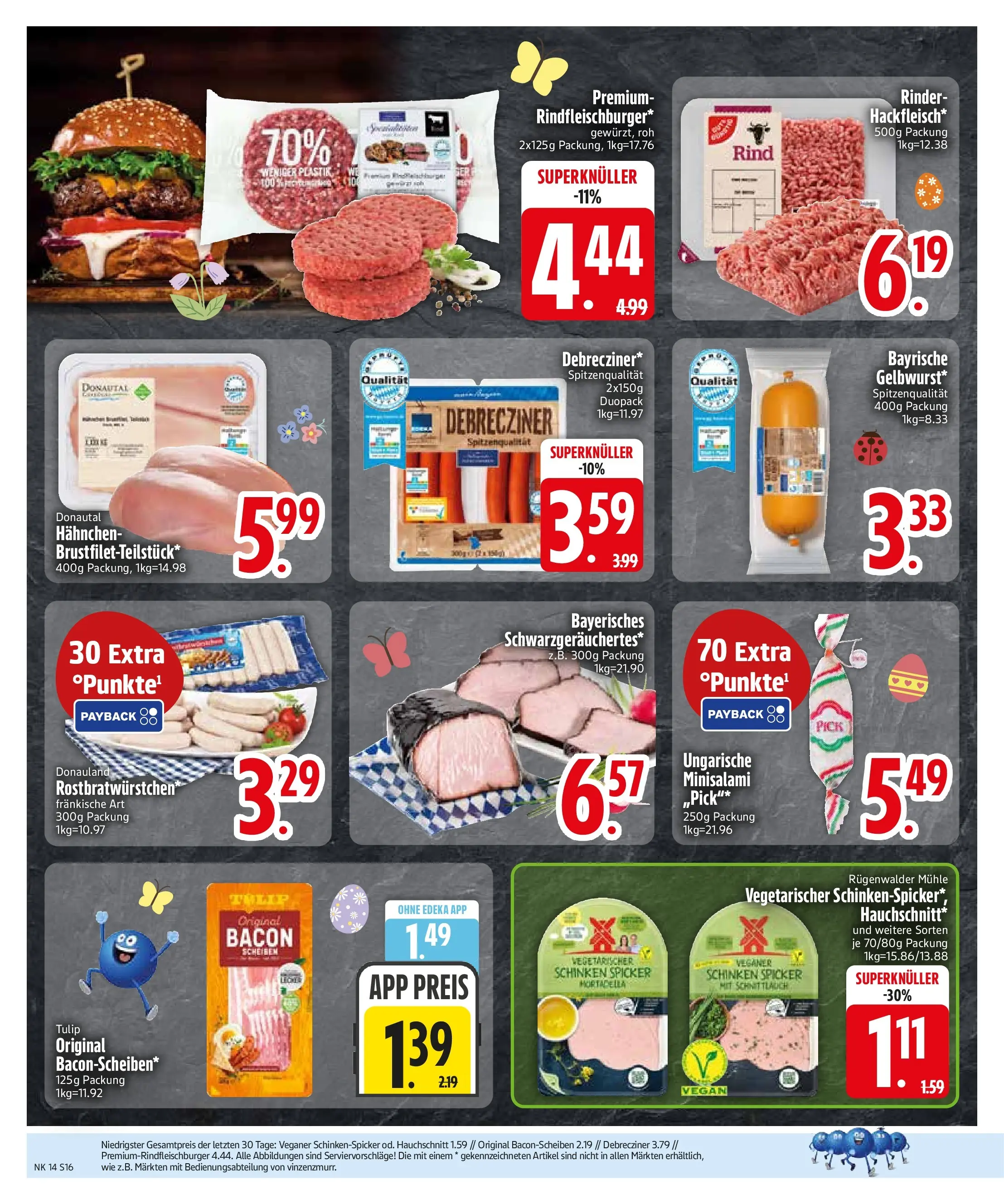 Edeka prospekt Sonthofen	 (ab 29.03.2026) » Angebote Online | Seite: 18 | Produkte: Mühle, Hahnchen, Salami, Schinken