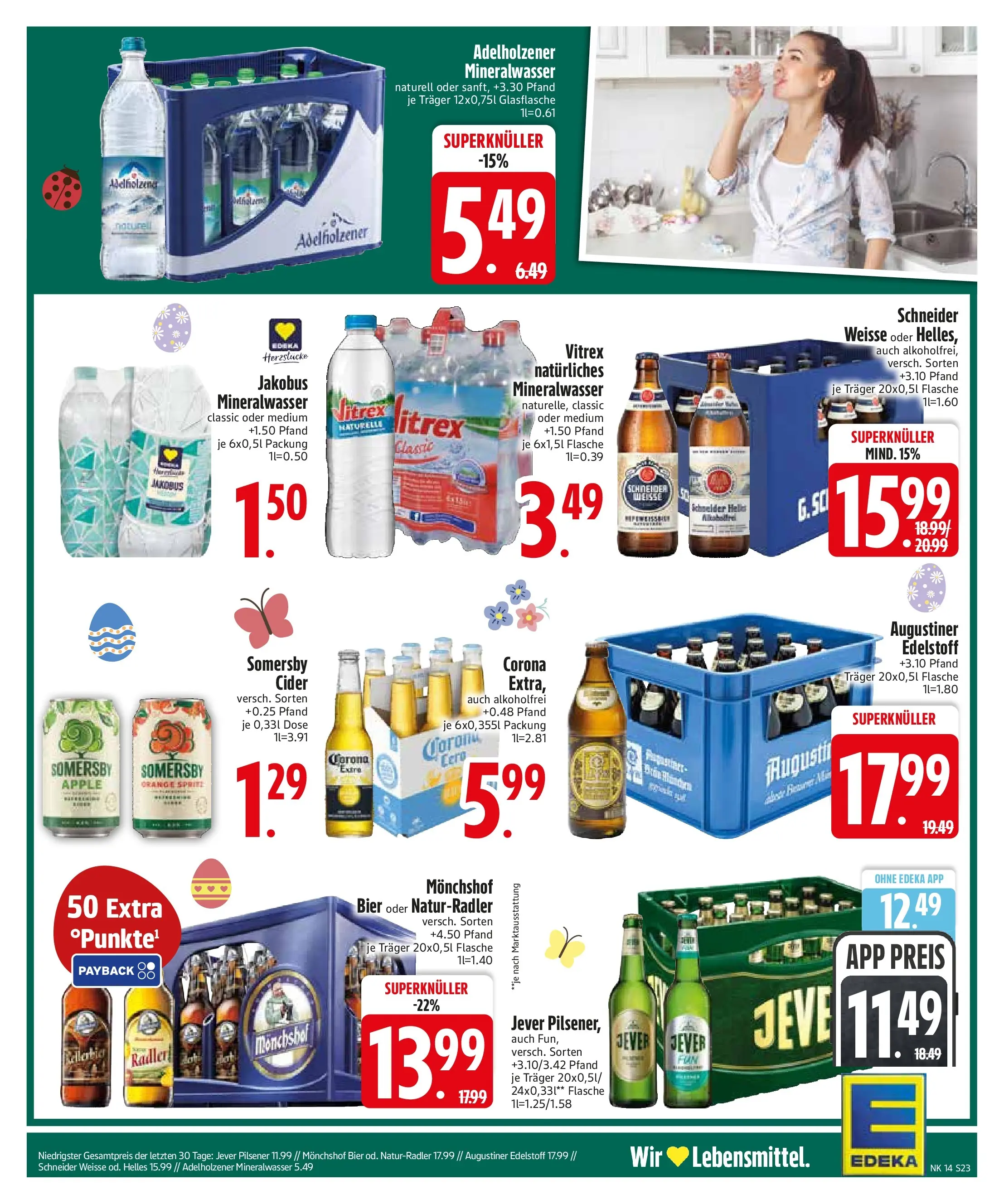 Edeka prospekt Sonthofen	 (ab 29.03.2026) » Angebote Online | Seite: 25 | Produkte: Sprite, Bier, Adelholzener, Apple