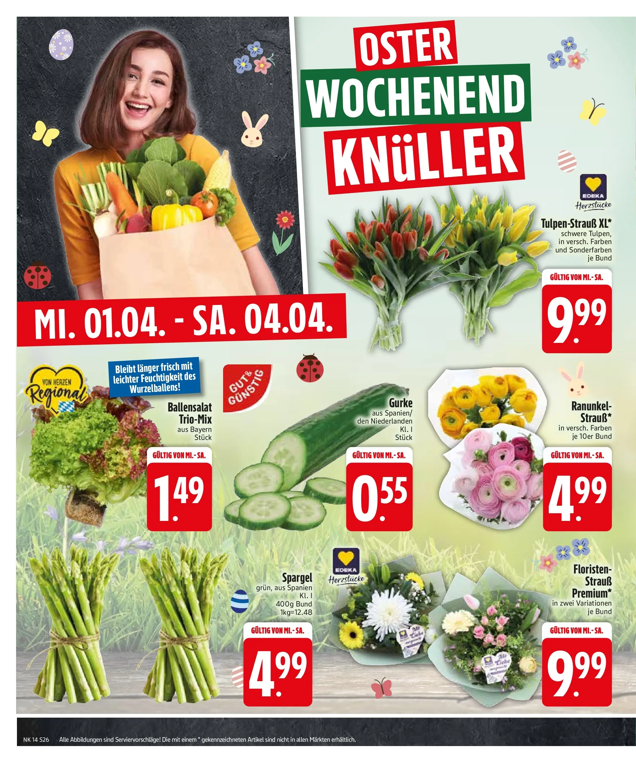 Edeka prospekt Sonthofen	 (ab 29.03.2026) » Angebote Online | Seite: 28 | Produkte: Spargel