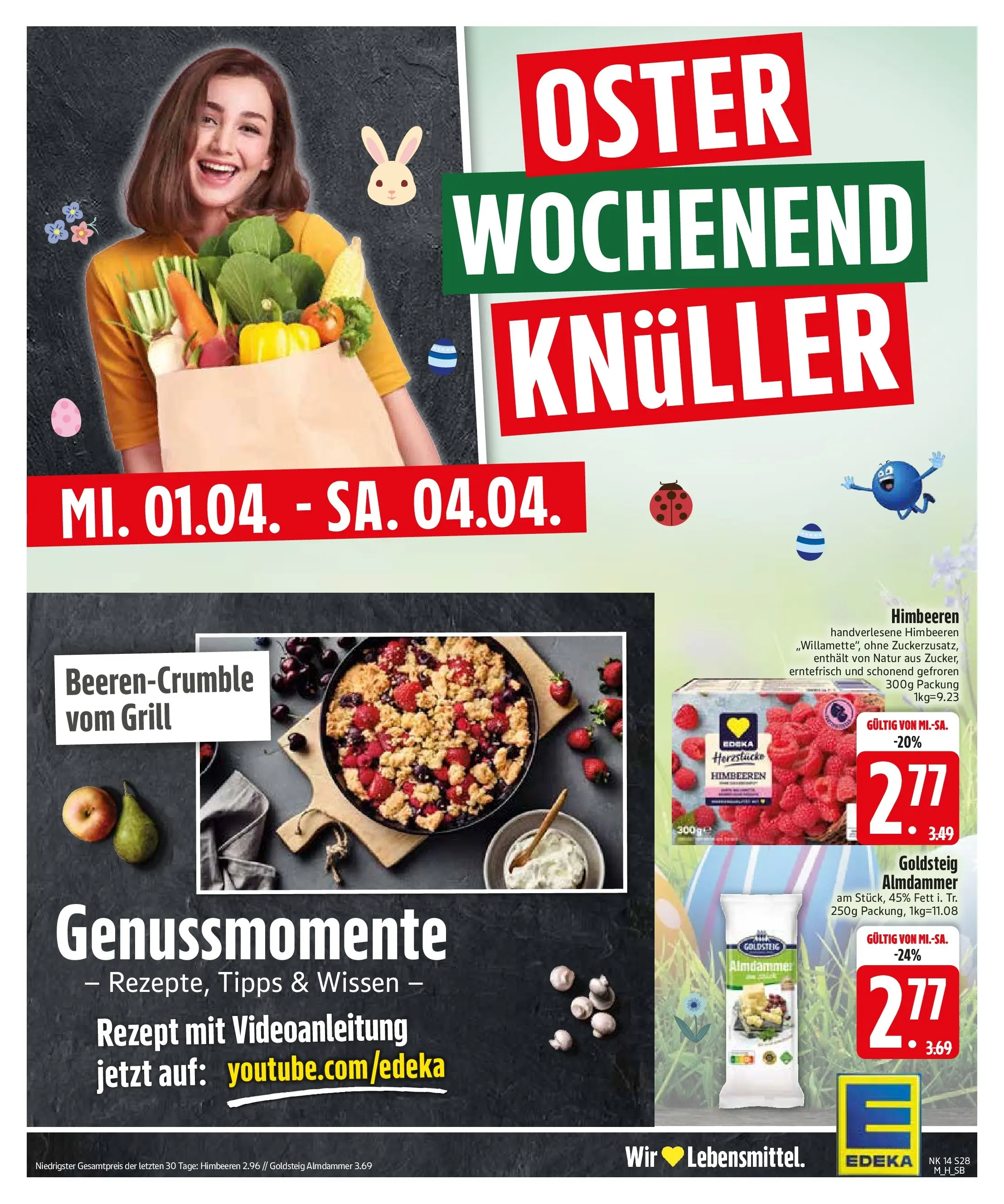 Edeka prospekt München	 (ab 29.03.2026) » Angebote Online | Seite: 30 | Produkte: Himbeeren, Grill