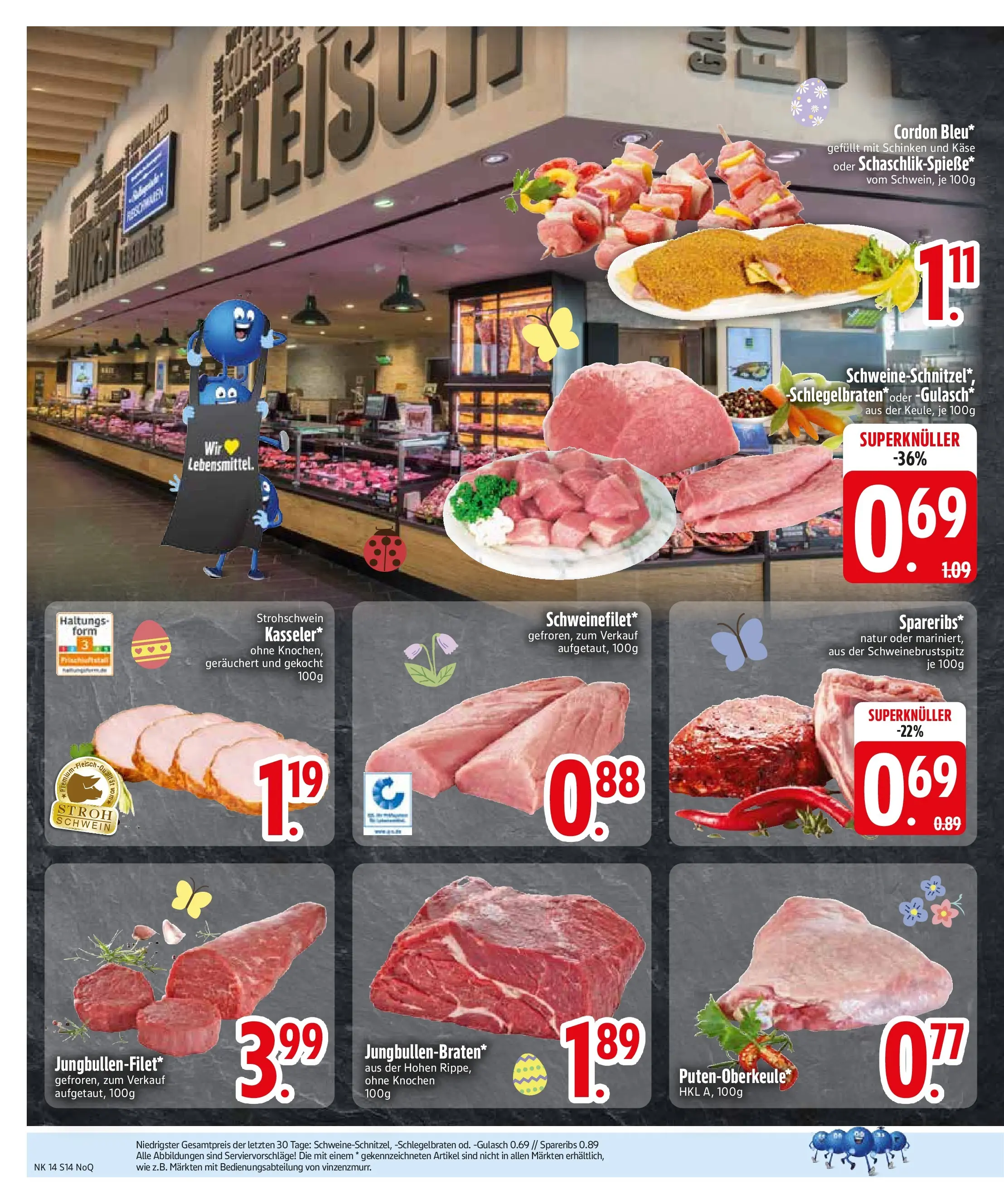 Edeka prospekt Zwiesel	 (ab 29.03.2026) » Angebote Online | Seite: 16 | Produkte: Käse, Gulasch, Schinken, Fleisch