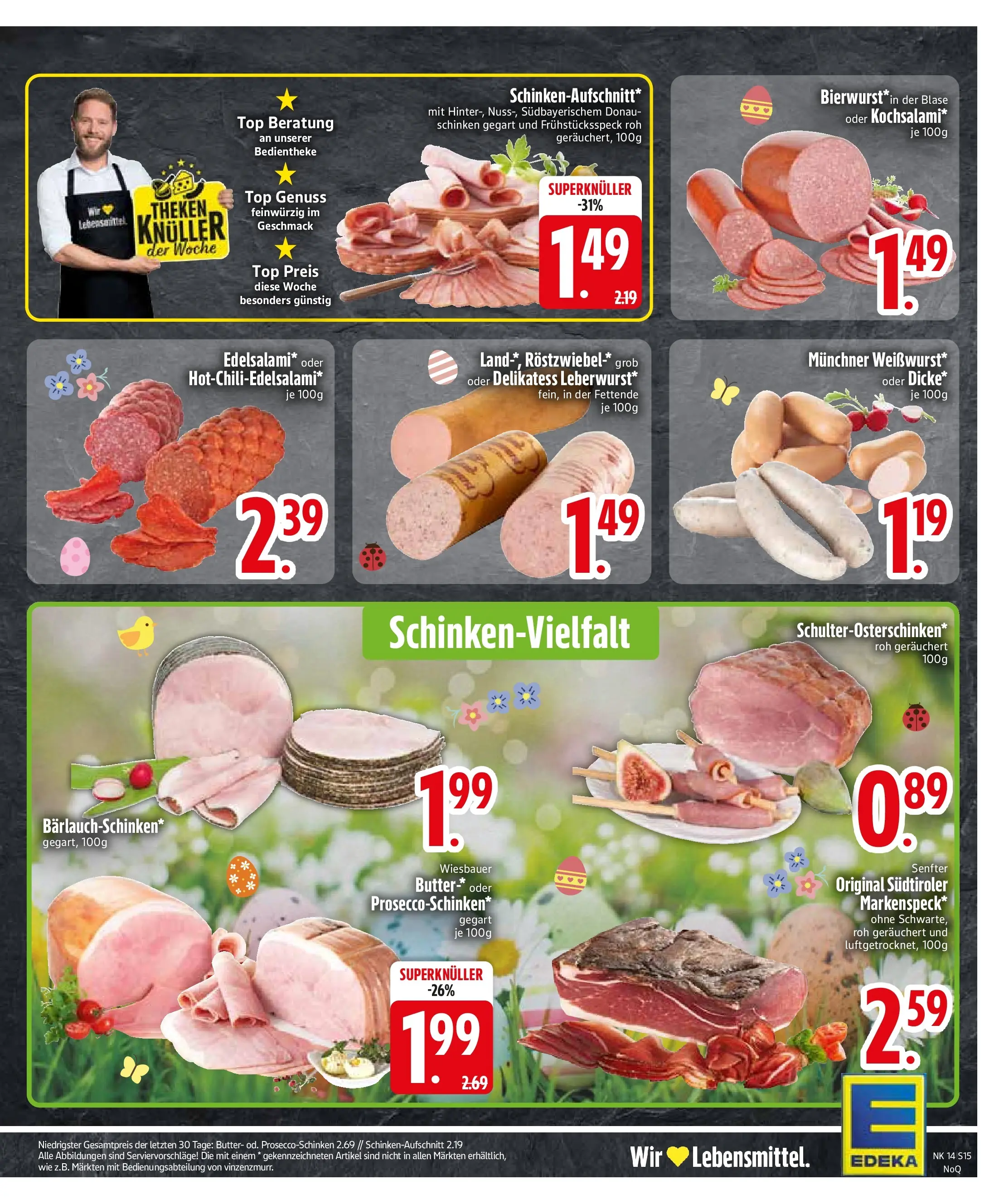 Edeka prospekt Zwiesel	 (ab 29.03.2026) » Angebote Online | Seite: 17 | Produkte: Top, Prosecco, Salami, Schinken