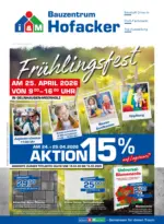 Bauzentrum Hofacker Bauzentrum Hofacker: Fr&uuml;hlingsfest - bis 15.05.2026