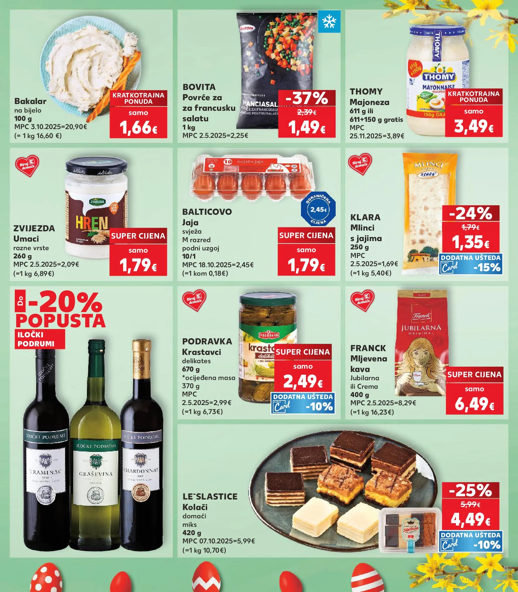 Kaufland - Kaufland katalog do 31.03.2026 novi od 24.03.2026 na listanje > letak digitalni | Stranica: 9 | Proizvodi: Krastavci, Majoneza, Pasta, Bakalar