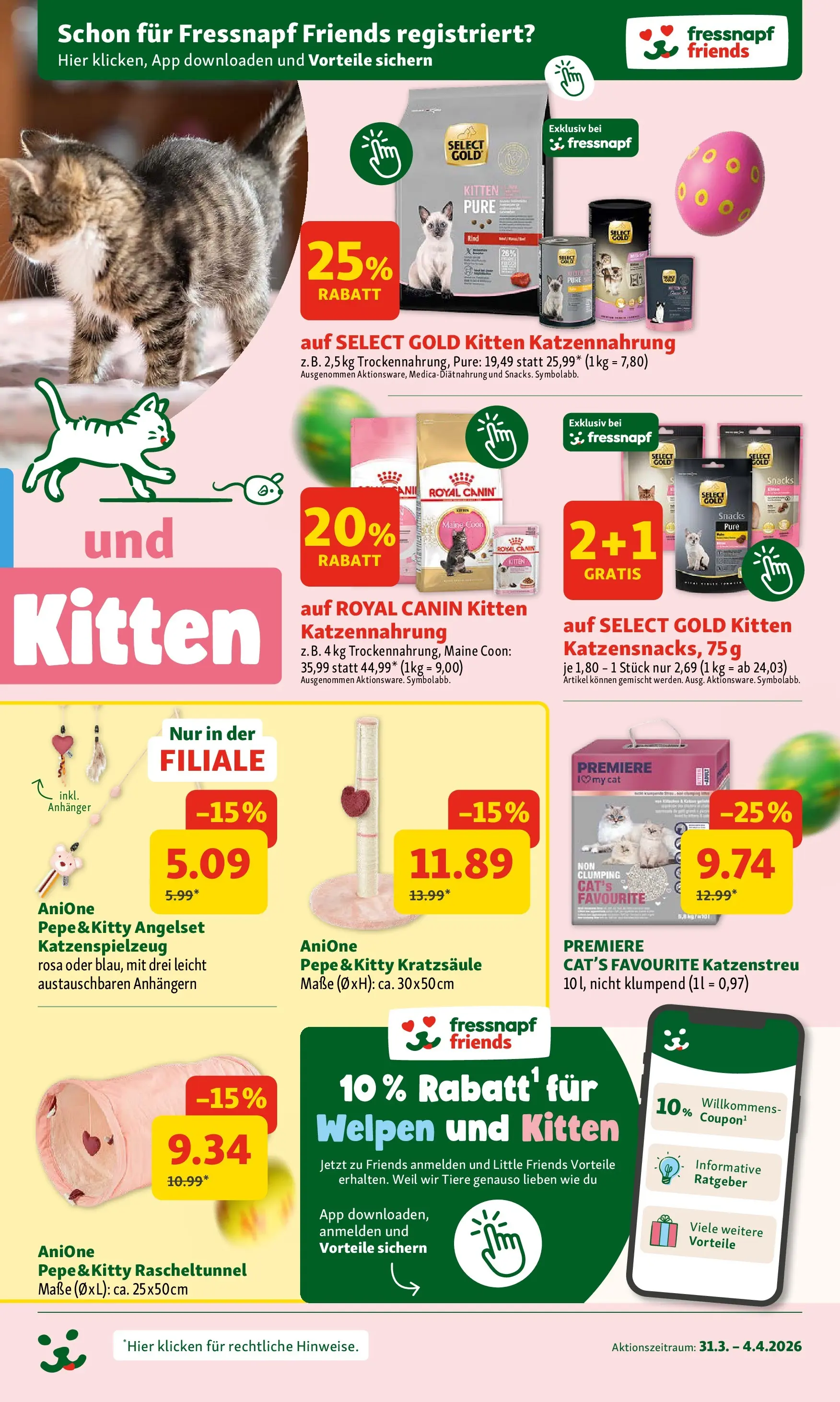 Fressnapf - Fressnapf Angebote 31.03. bis 04.04. von 30.03.2026 - Aktuelle Angebote | Seite: 3