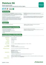 Zolpan Peinture SG fiche technique - au 31.03.2026