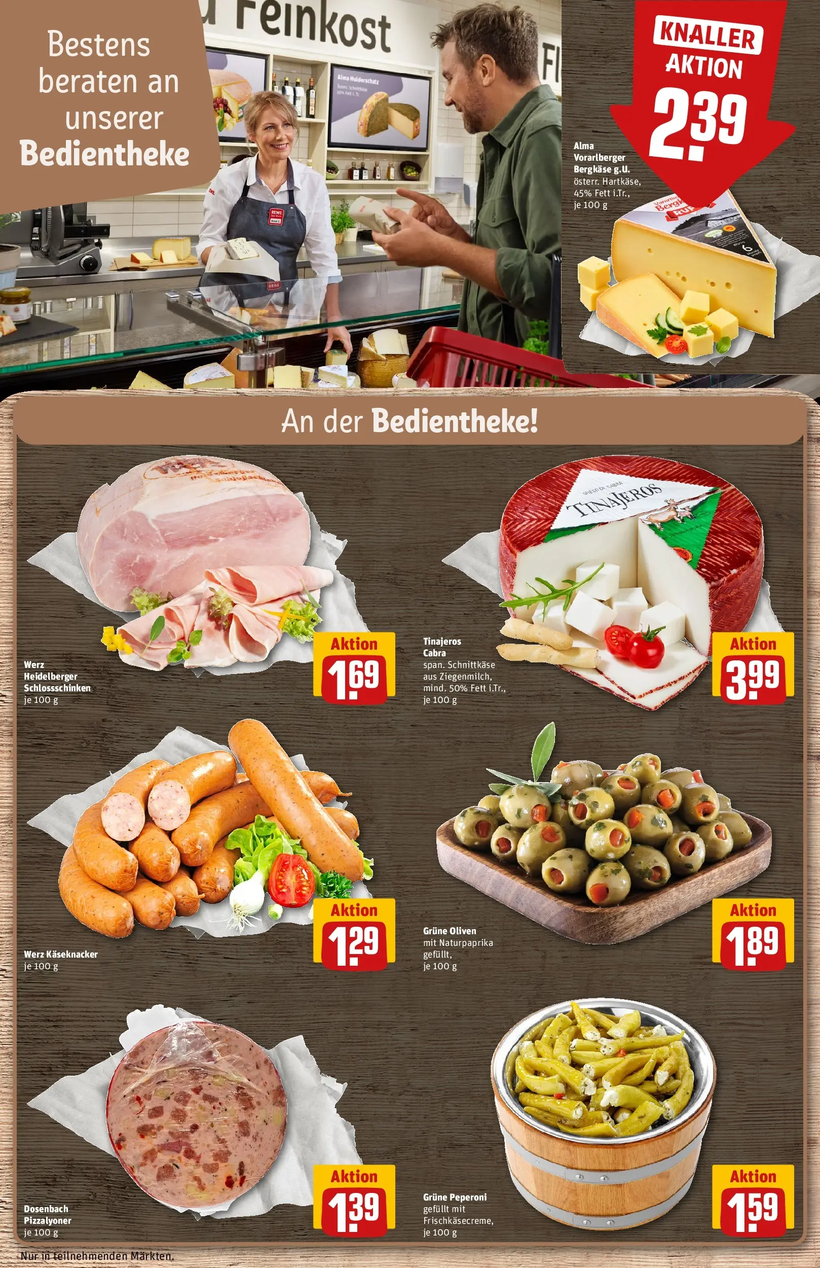 REWE Prospekt ab 29.03.2026 zum Blättern » Angebote | Seite: 13 | Produkte: Käse, Öl