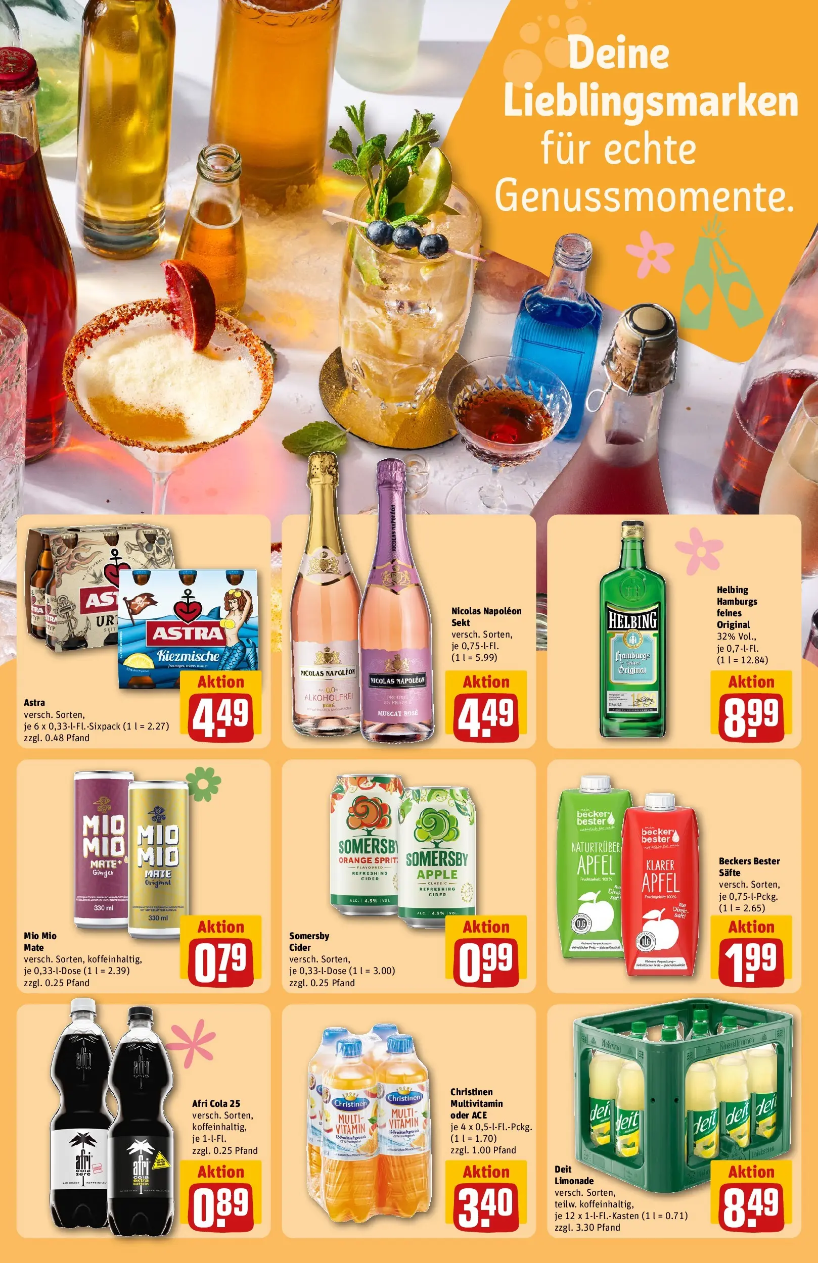 REWE Prospekt ab 29.03.2026 zum Blättern » Angebote | Seite: 18 | Produkte: Äpfel, Limonade, Mio mio mate, Apple