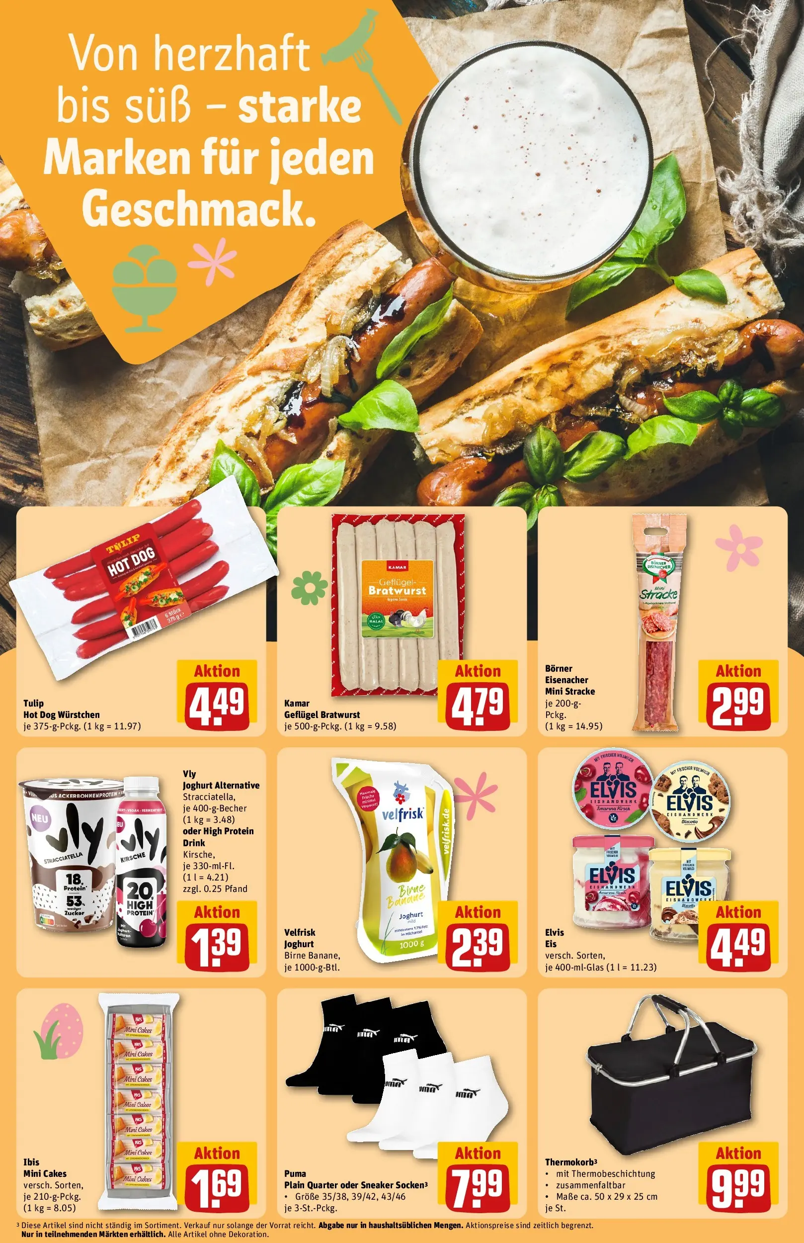 REWE Prospekt ab 29.03.2026 zum Blättern » Angebote | Seite: 19 | Produkte: Joghurt, Bratwurst, Birne, Eis
