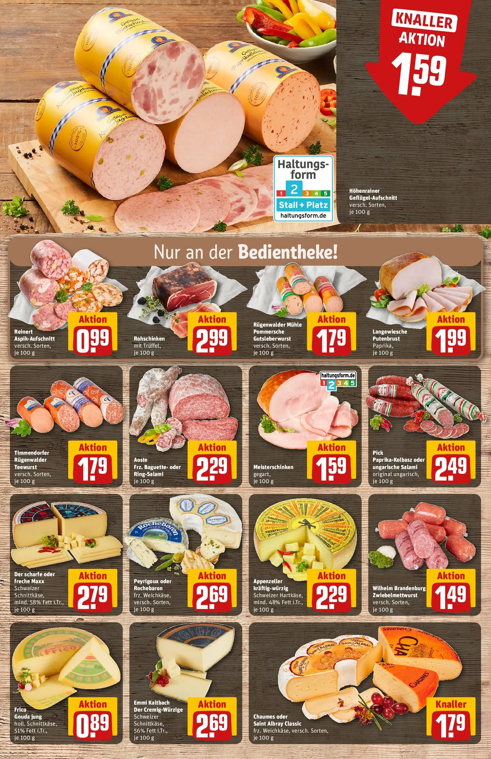 REWE Prospekt ab 29.03.2026 zum Blättern » Angebote | Seite: 11 | Produkte: Mühle, Gouda, Baguette, Salami