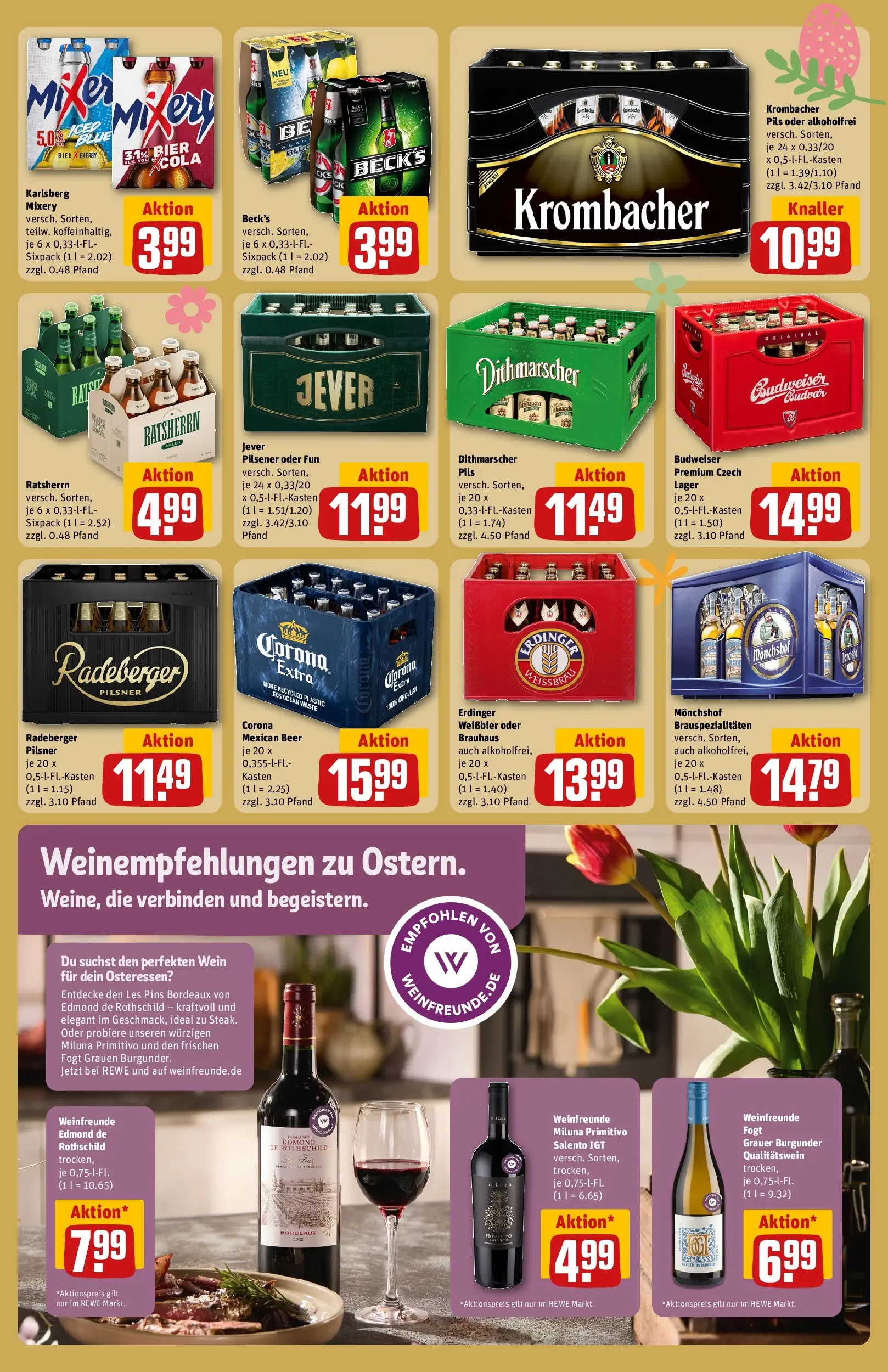 REWE Prospekt ab 29.03.2026 zum Blättern » Angebote | Seite: 23 | Produkte: Mixer, Bier, Weißbier, Mixery