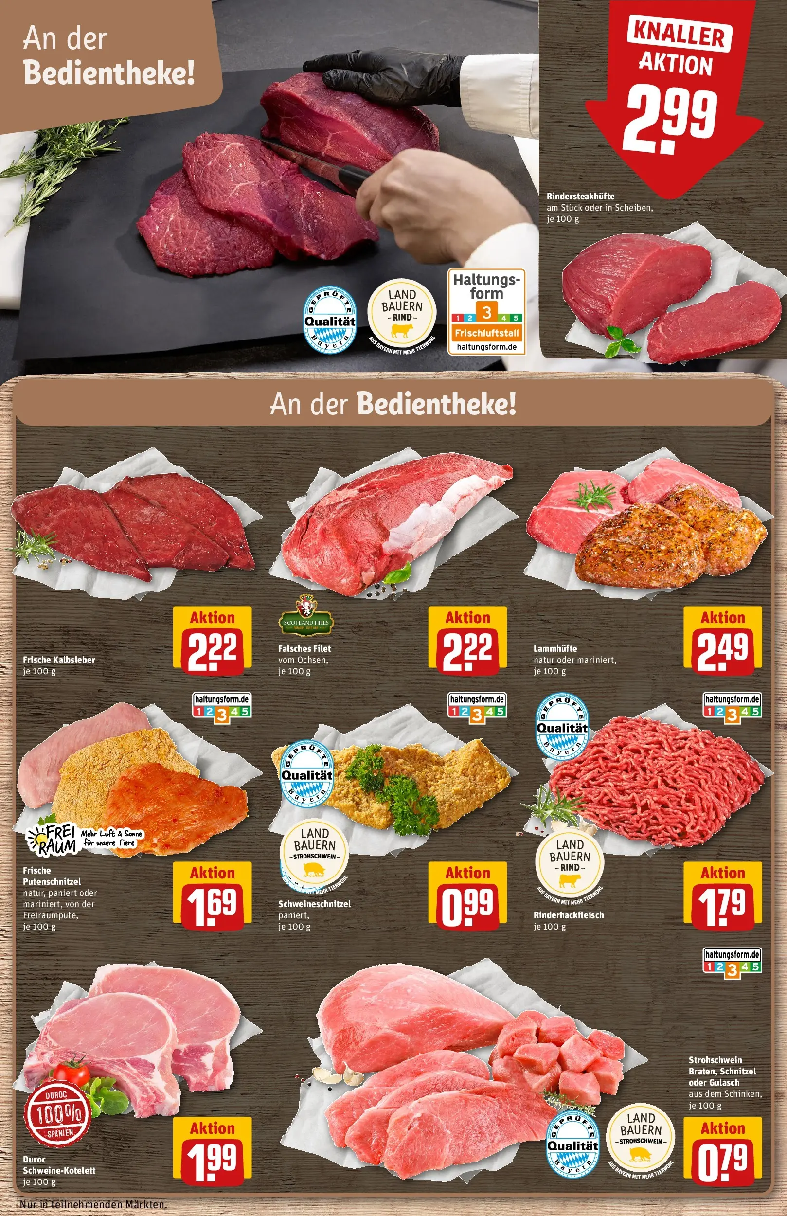 REWE Prospekt ab 30.03.2026 zum Blättern » Angebote | Seite: 12 | Produkte: Schnitzel, Kalbsleber, Gulasch, Putenschnitzel