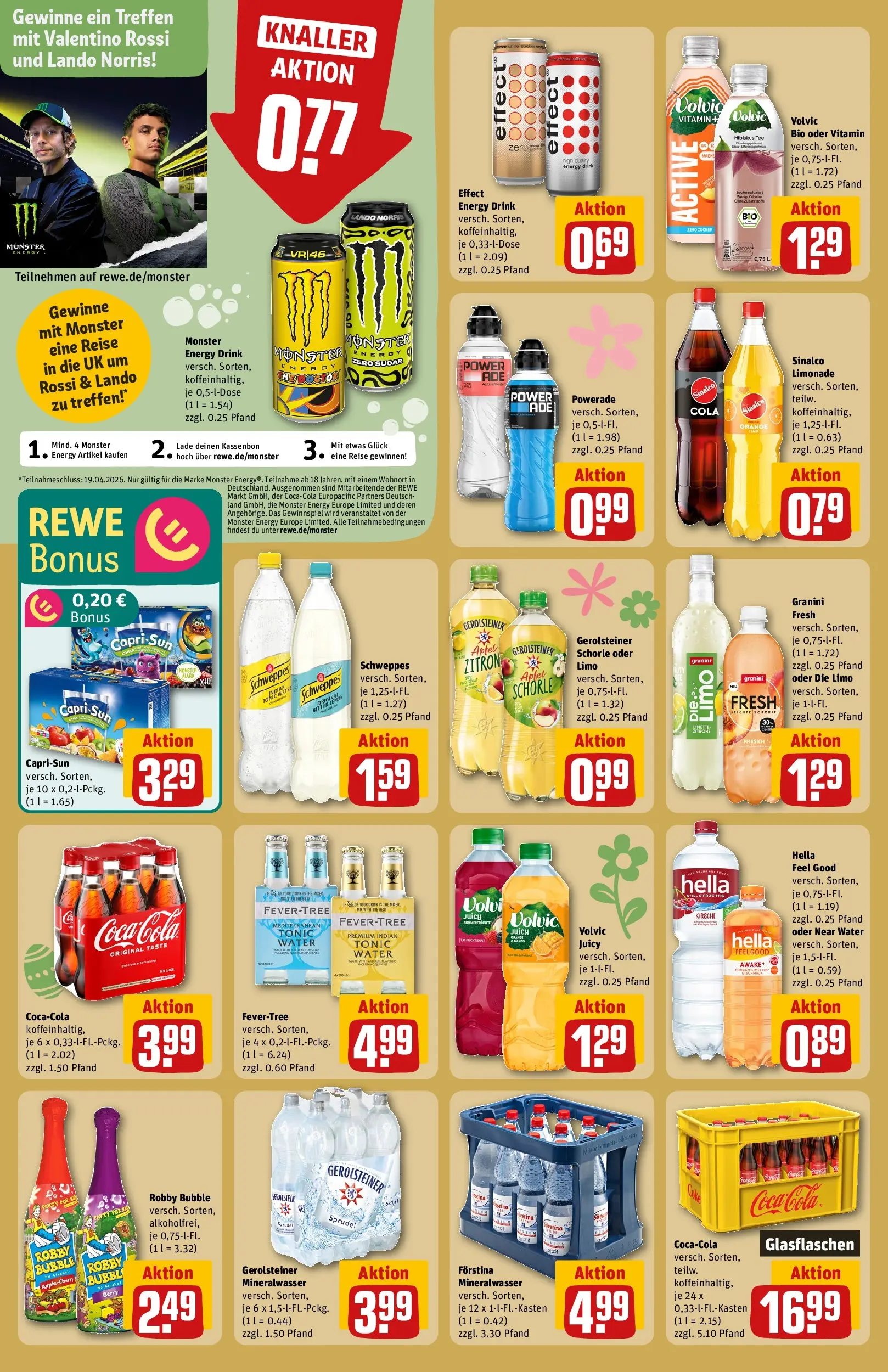 REWE Prospekt ab 29.03.2026 zum Blättern » Angebote | Seite: 20 | Produkte: Mixer, Pfirsich, Granini, Gerolsteiner