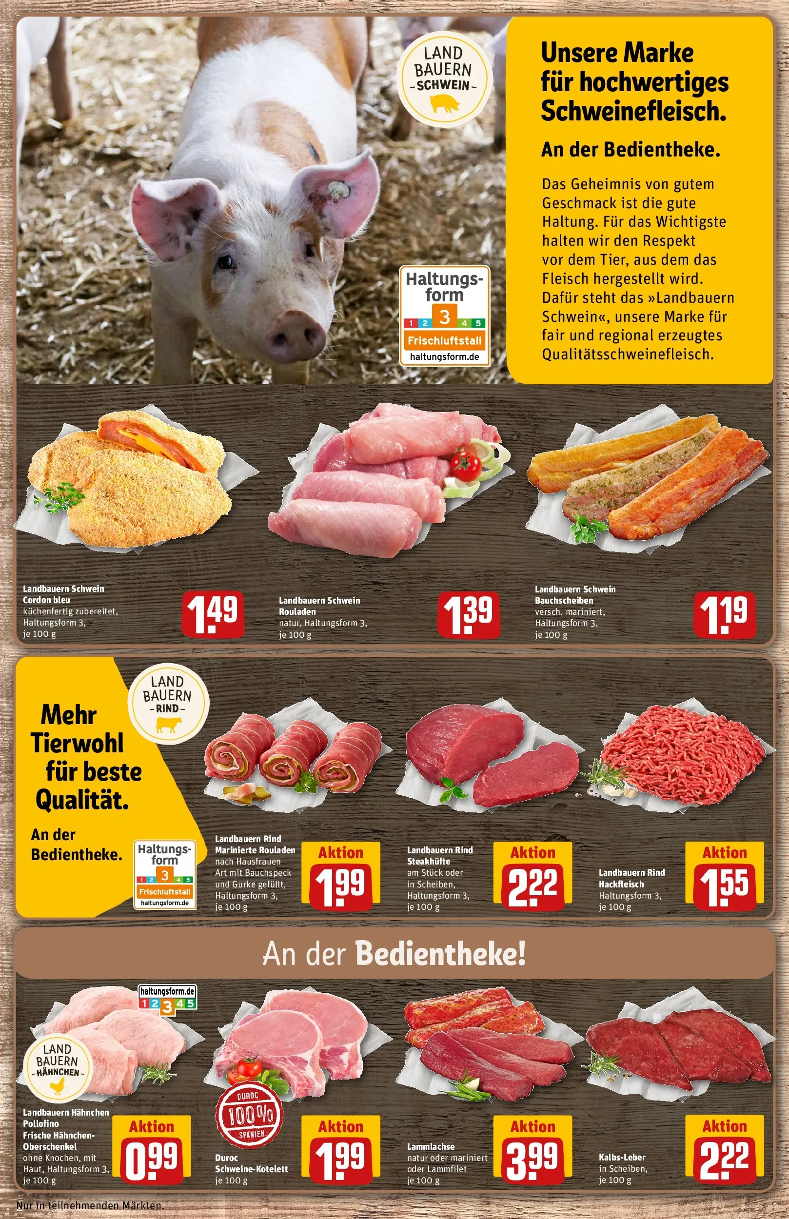 REWE Prospekt ab 29.03.2026 zum Blättern » Angebote | Seite: 12 | Produkte: Hahnchen, Kalbsleber, Fleisch, Hackfleisch