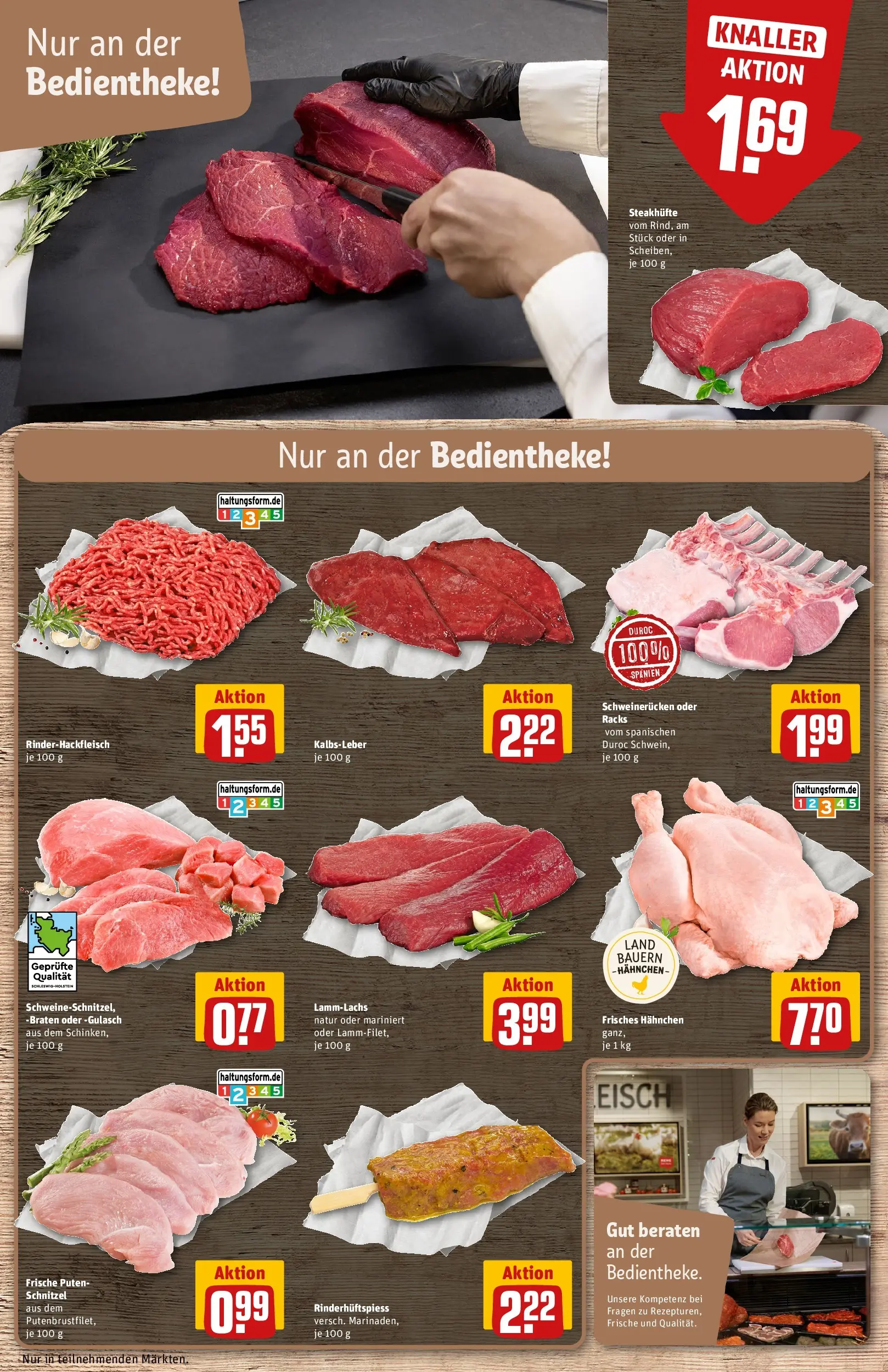 REWE Prospekt ab 29.03.2026 zum Blättern » Angebote | Seite: 12 | Produkte: Hahnchen, Schnitzel, Gulasch, Schweinerucken