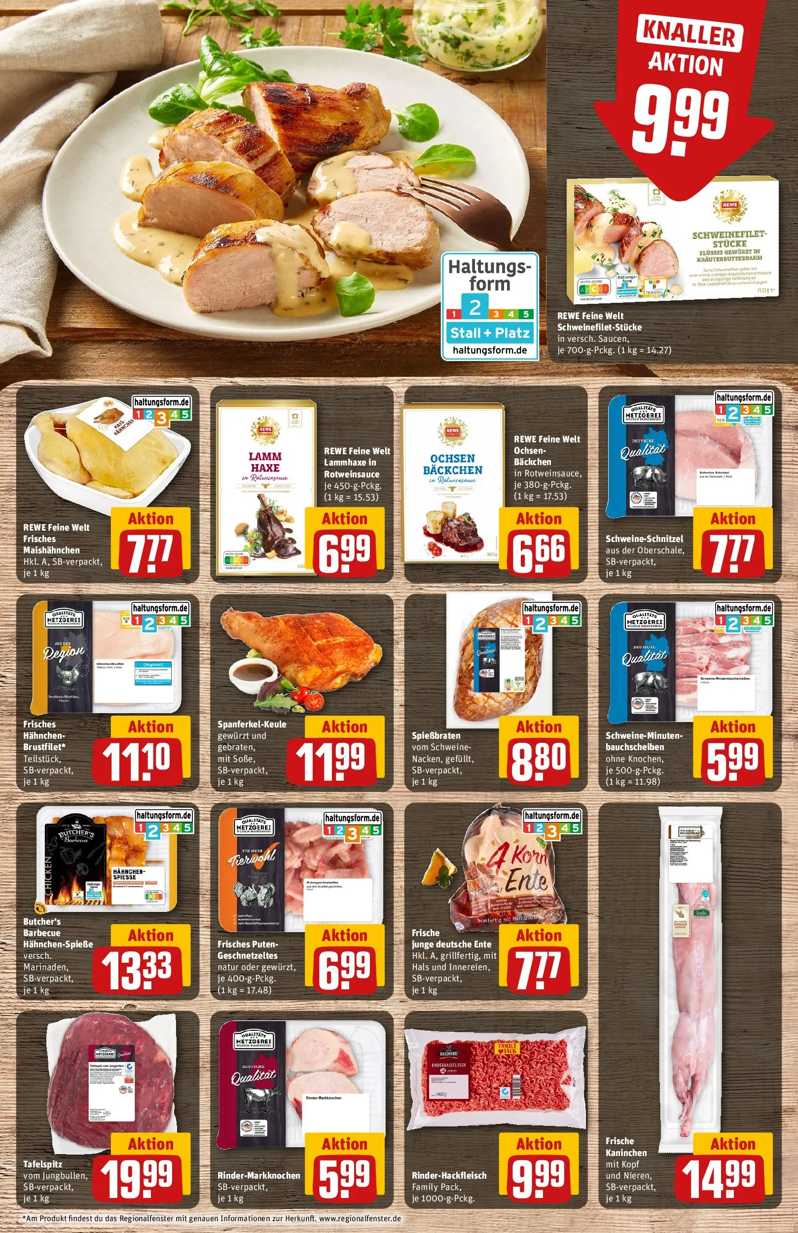 REWE Prospekt ab 30.03.2026 zum Blättern » Angebote | Seite: 10 | Produkte: Tafelspitz, Hahnchen, Spieße, Schweinefilet