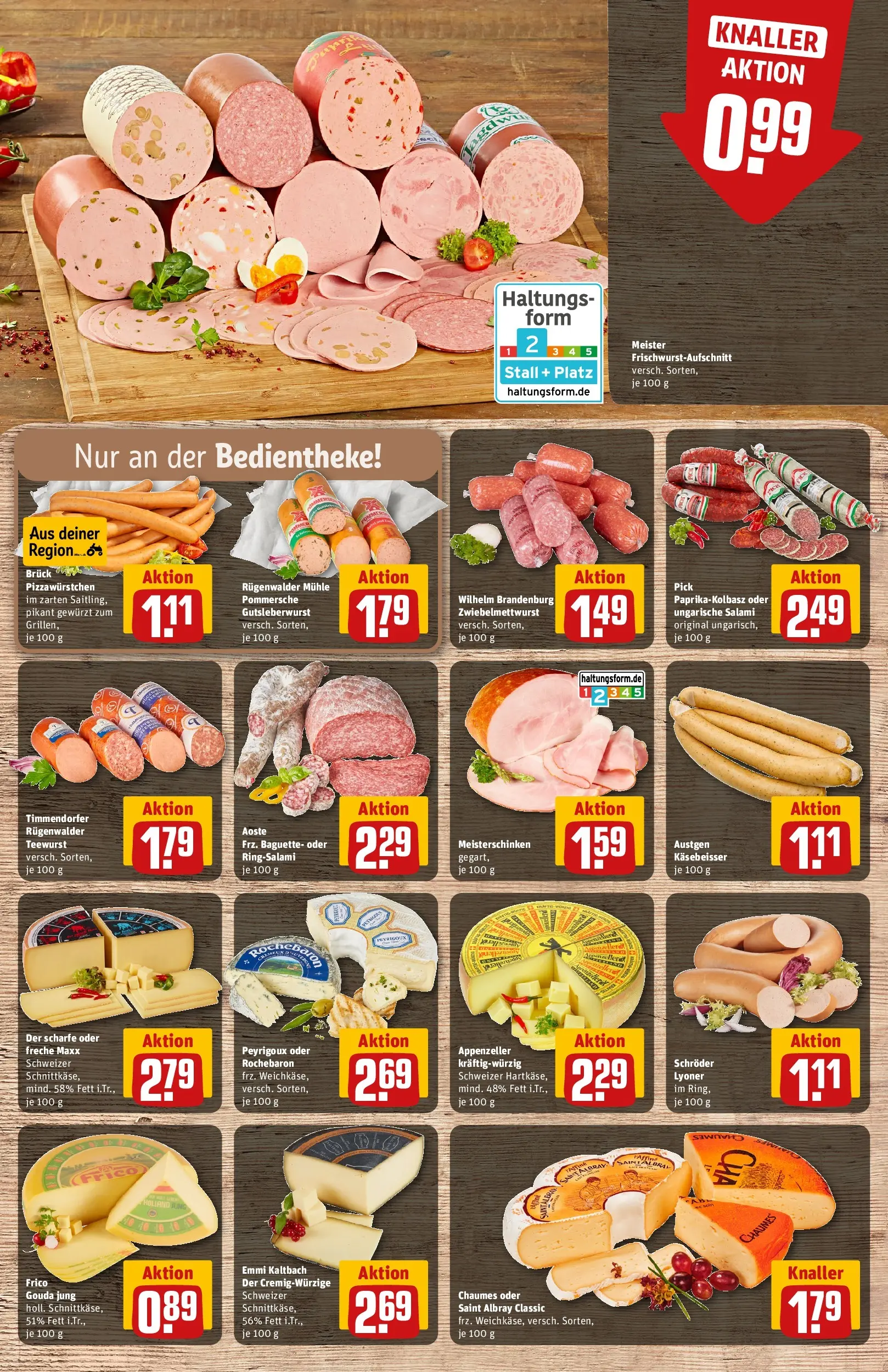 REWE Prospekt ab 30.03.2026 zum Blättern » Angebote | Seite: 11 | Produkte: Mühle, Gouda, Baguette, Salami