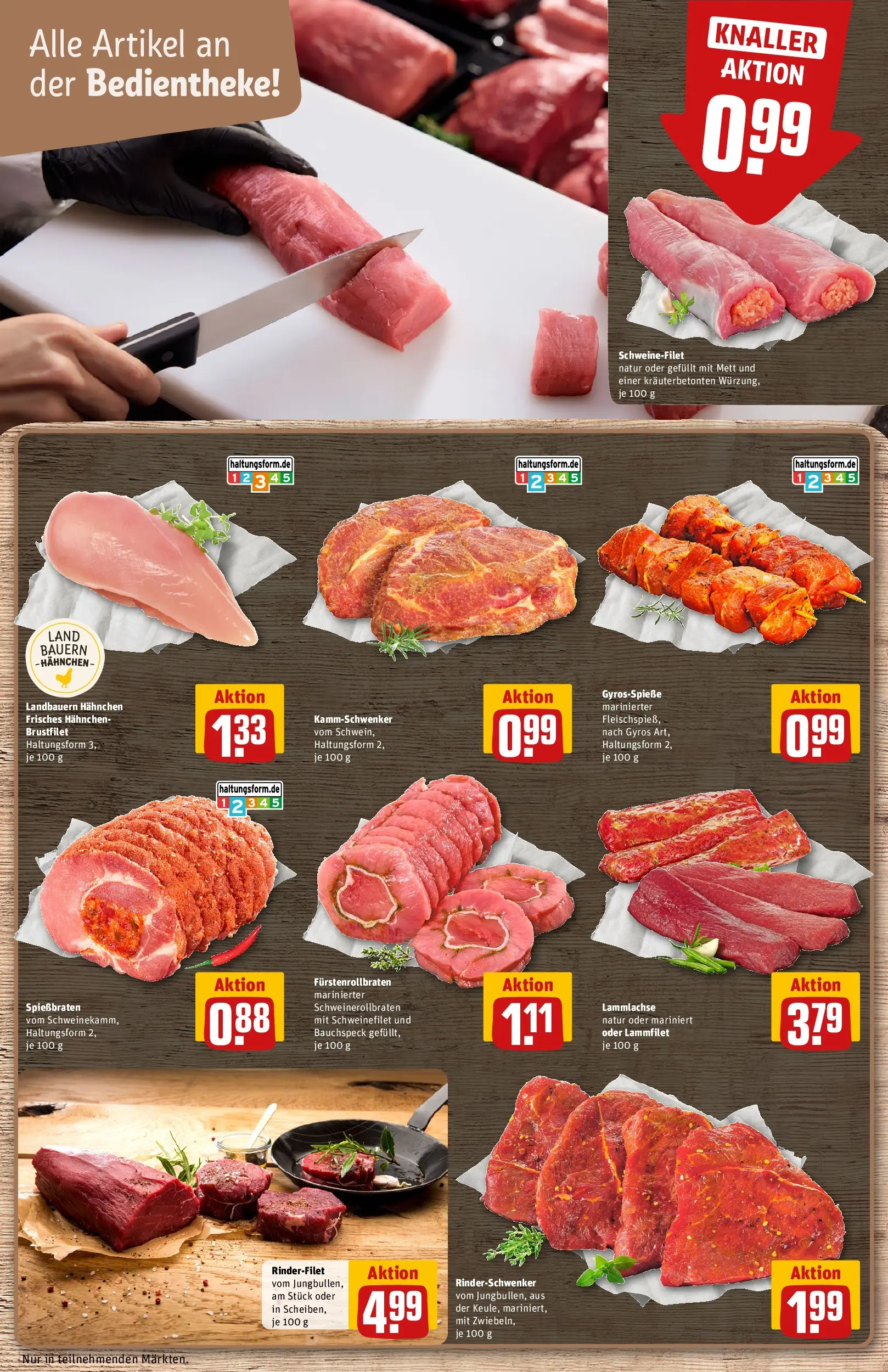 REWE Prospekt ab 30.03.2026 zum Blättern » Angebote | Seite: 12 | Produkte: Hahnchen, Rinderfilet, Schweinefilet, Steak