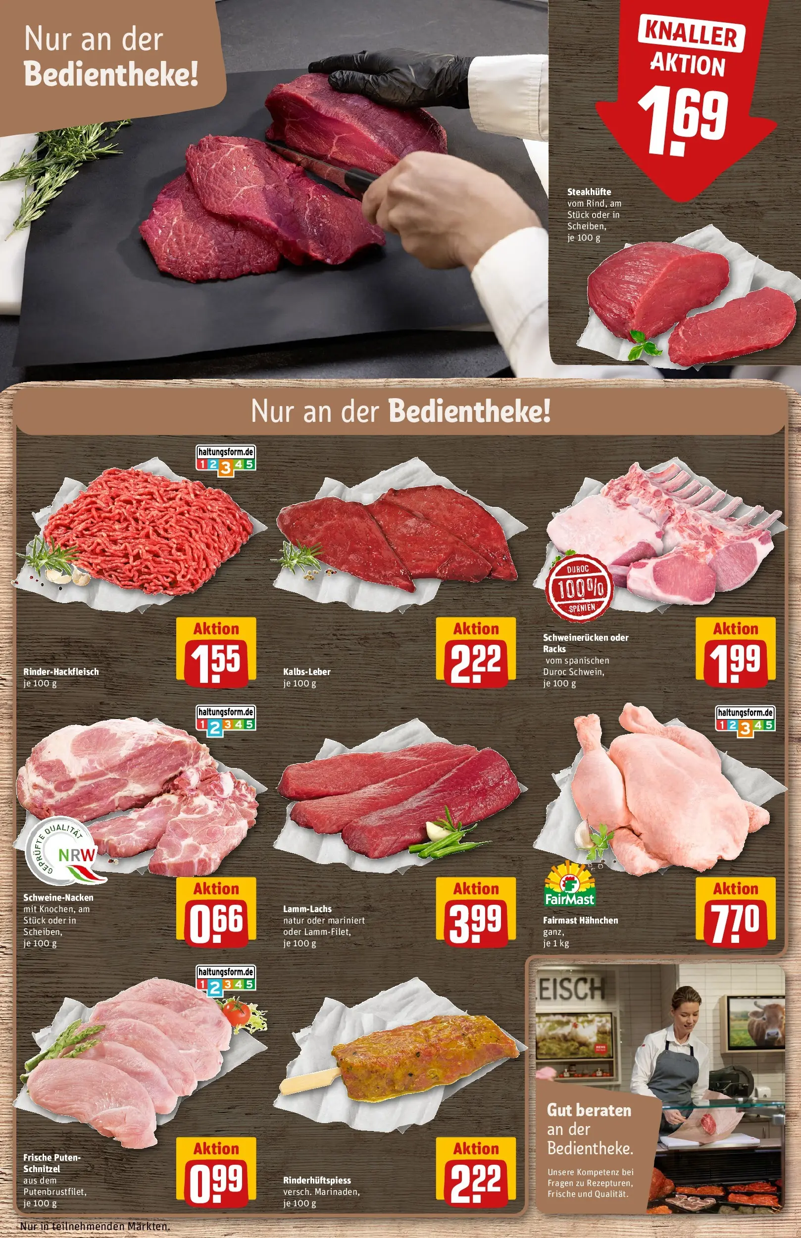 REWE Prospekt ab 30.03.2026 zum Blättern » Angebote | Seite: 12 | Produkte: Hahnchen, Schnitzel, Kalbsleber, Schweinerucken