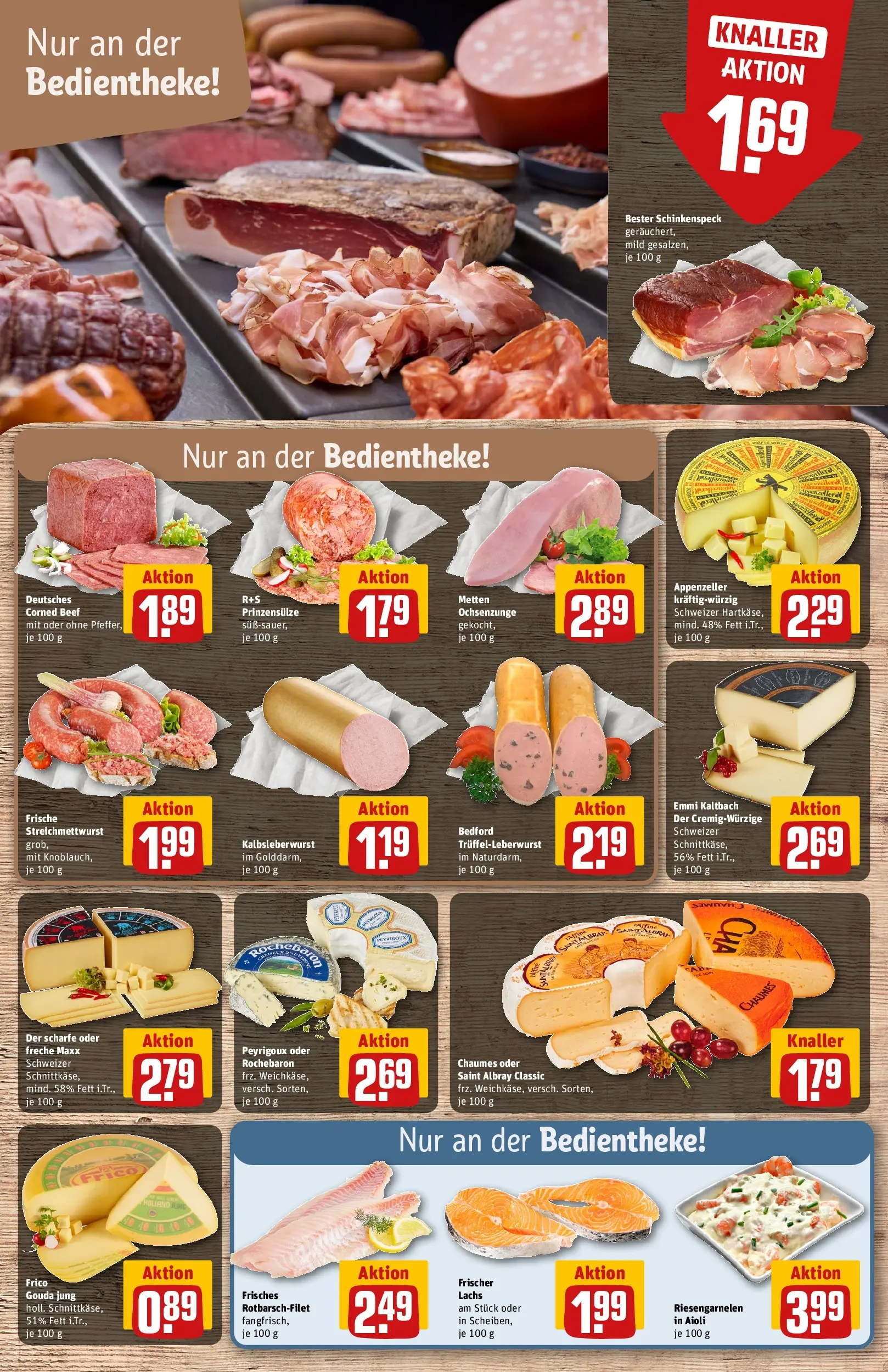 REWE Prospekt ab 30.03.2026 zum Blättern » Angebote | Seite: 11 | Produkte: Gouda, Lachs