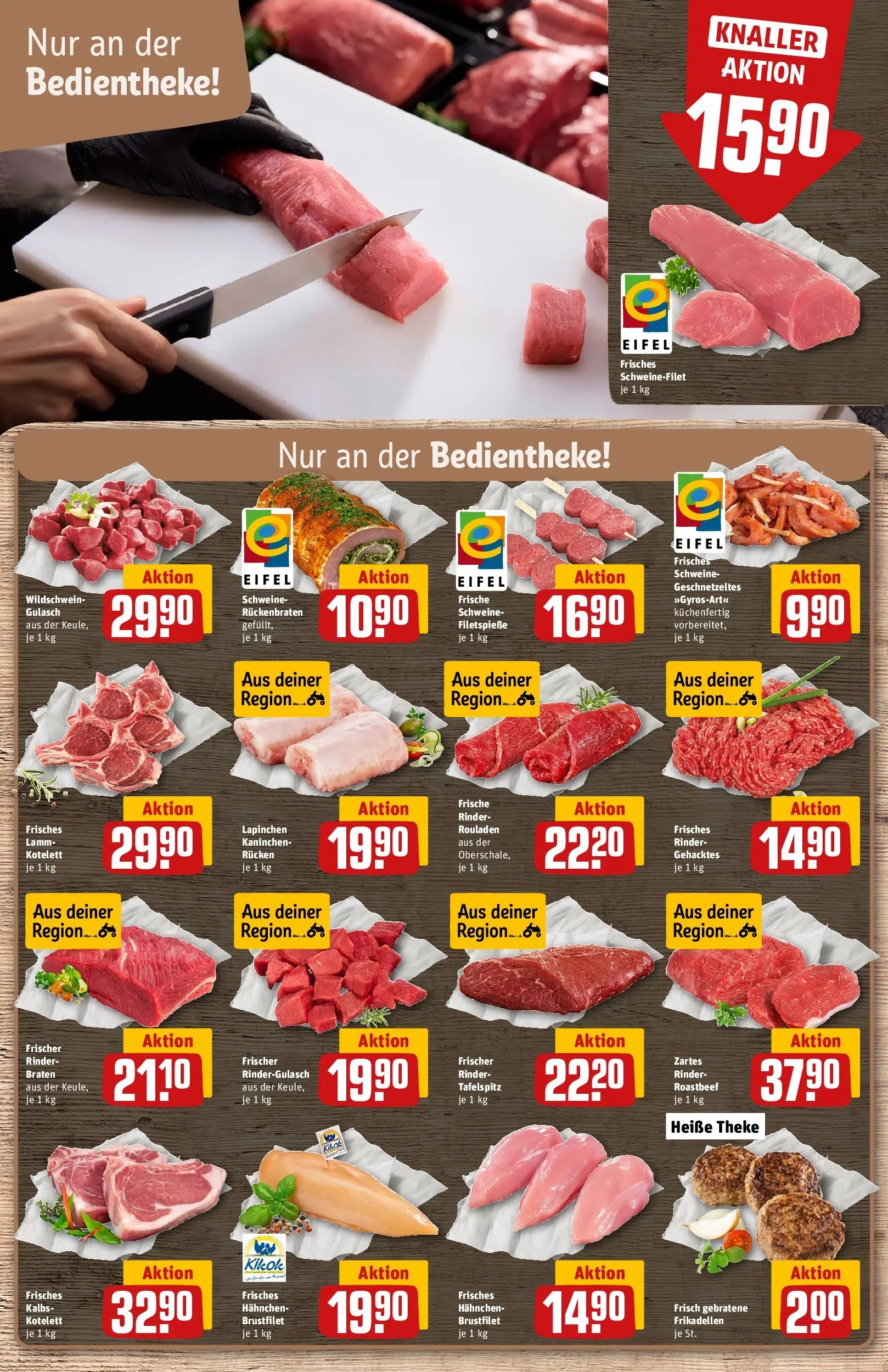 REWE Prospekt ab 30.03.2026 zum Blättern » Angebote | Seite: 10 | Produkte: Tafelspitz, Theke, Kaninchen, Roastbeef