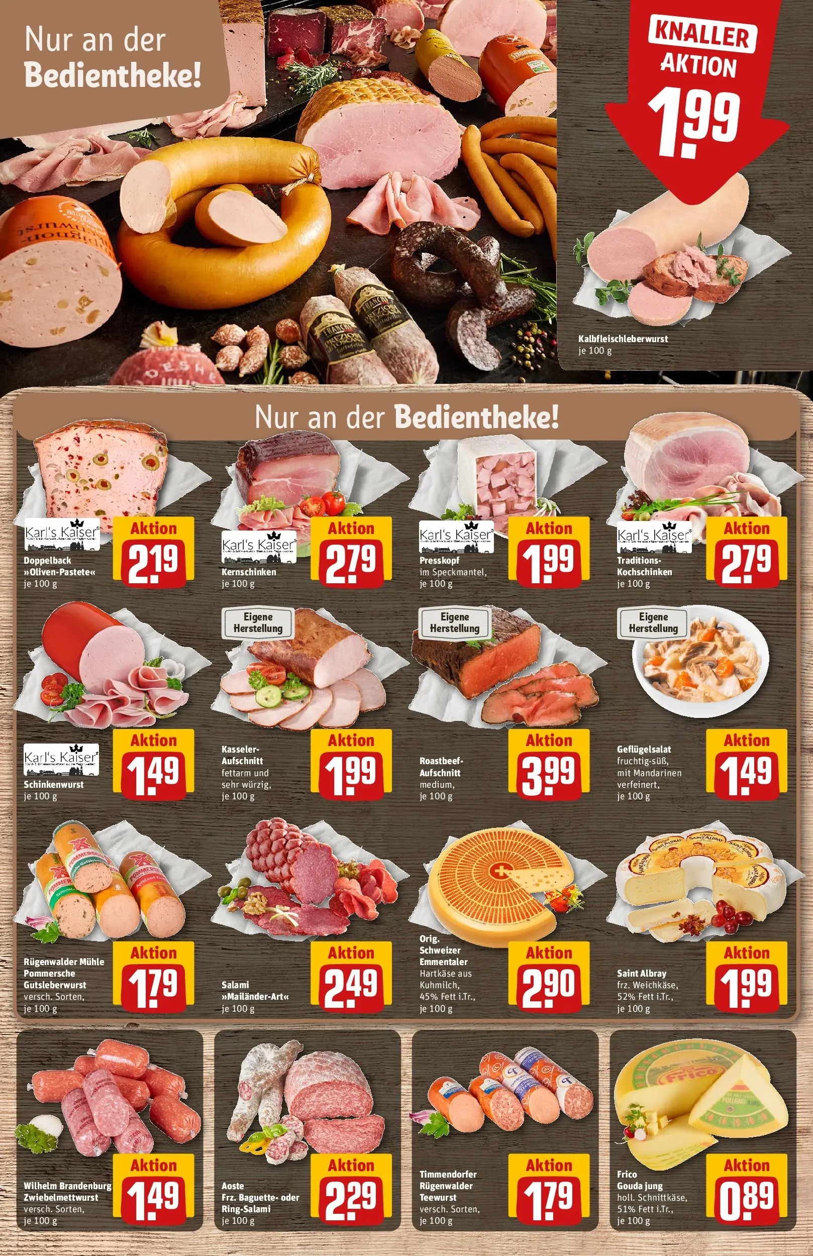 REWE Prospekt ab 30.03.2026 zum Blättern » Angebote | Seite: 11 | Produkte: Mühle, Gouda, Baguette, Roastbeef