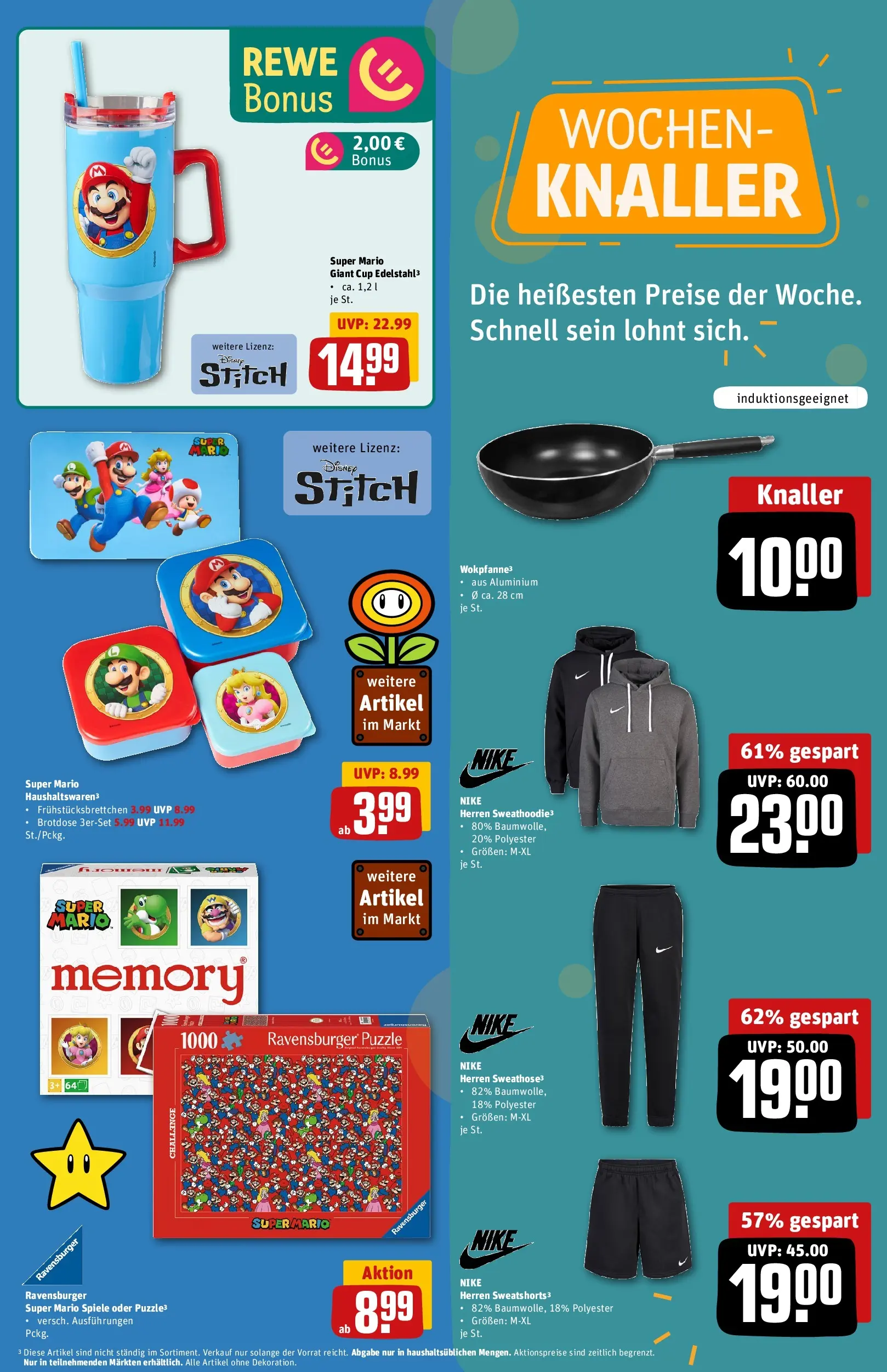 REWE Prospekt ab 30.03.2026 zum Blättern » Angebote | Seite: 37 | Produkte: Sweatshorts, Hoodie