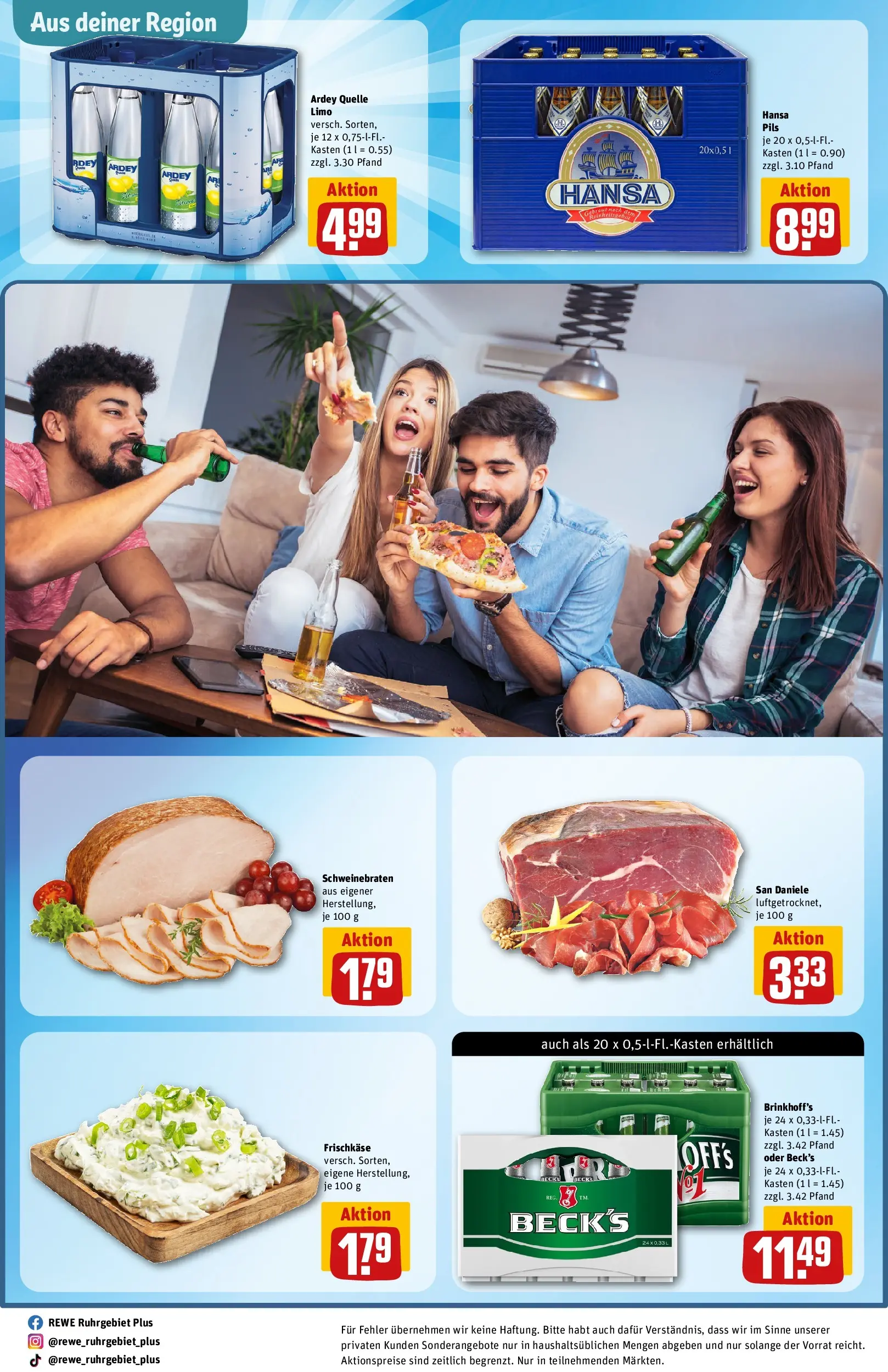 REWE Prospekt ab 30.03.2026 zum Blättern » Angebote | Seite: 35 | Produkte: Pils, Frischkase