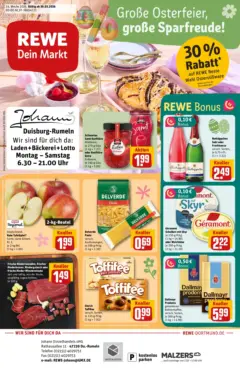 Rewe Prospekt Duisburg / Rumeln	 ab 30.03.2026 gültig