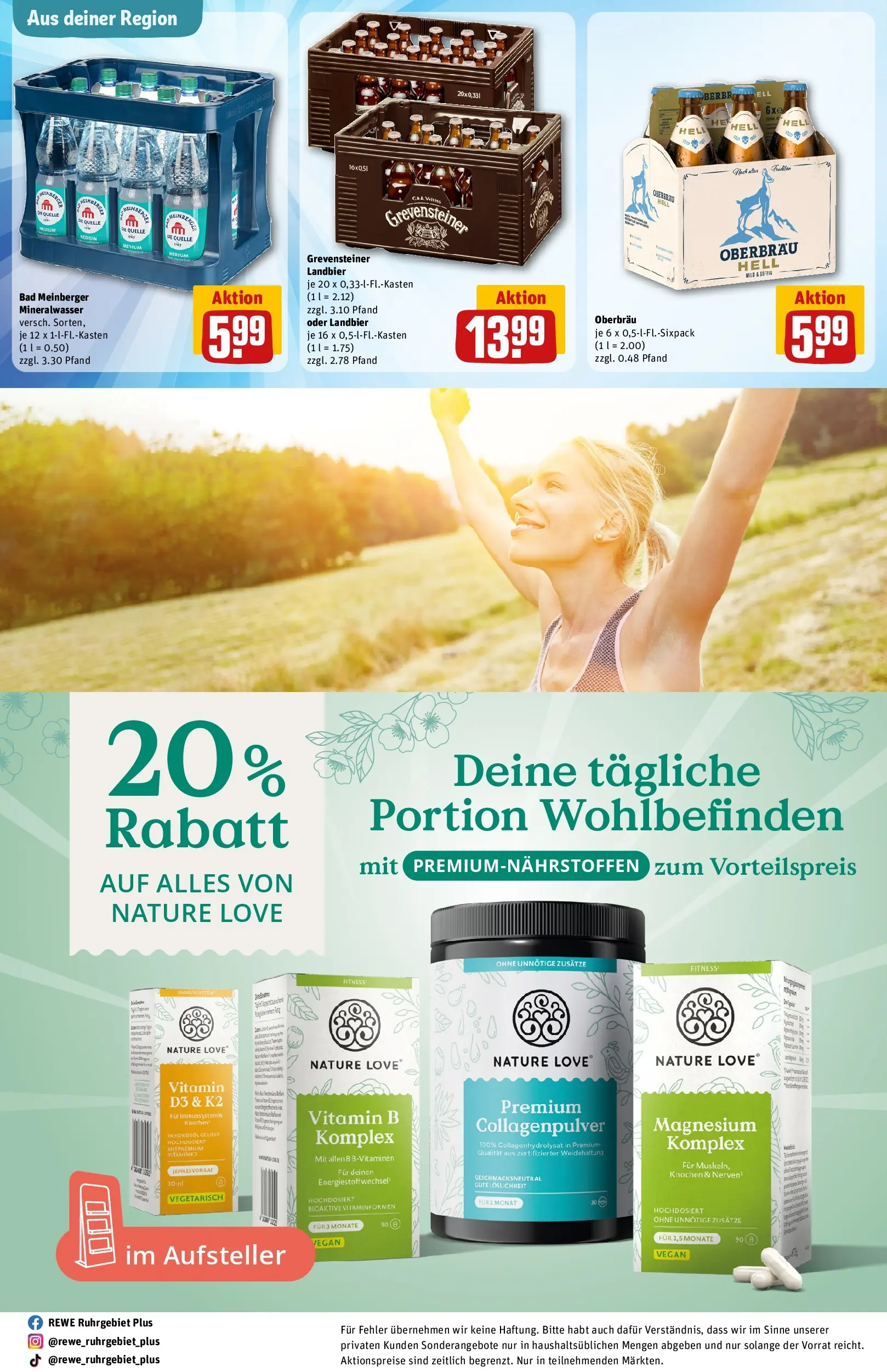REWE Prospekt ab 30.03.2026 zum Blättern » Angebote | Seite: 35 | Produkte: Bad, Mineralwasser