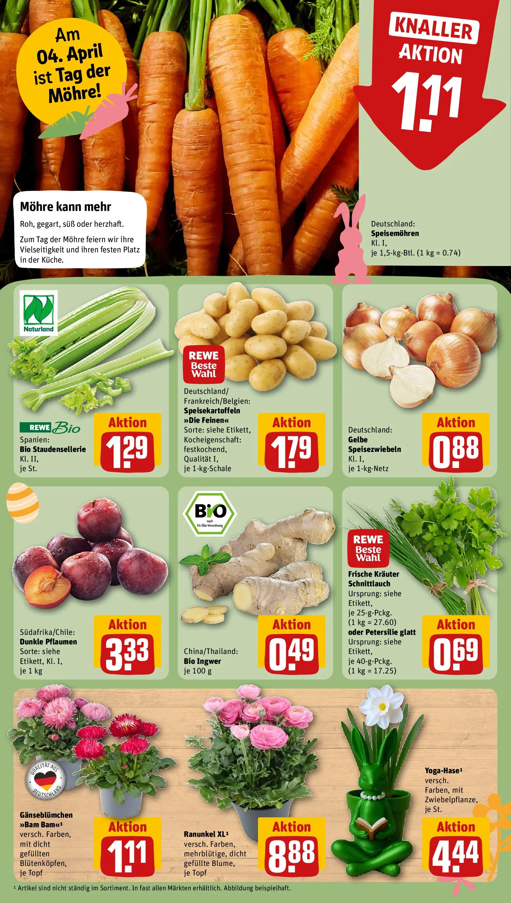 REWE Prospekt ab 30.03.2026 zum Blättern » Angebote | Seite: 11 | Produkte: Pflaumen, Petersilie