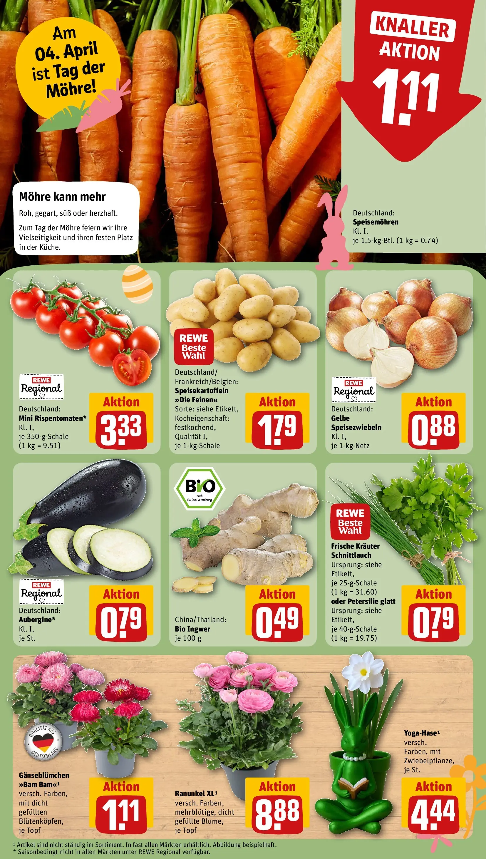 REWE Prospekt ab 30.03.2026 zum Blättern » Angebote | Seite: 11 | Produkte: Petersilie