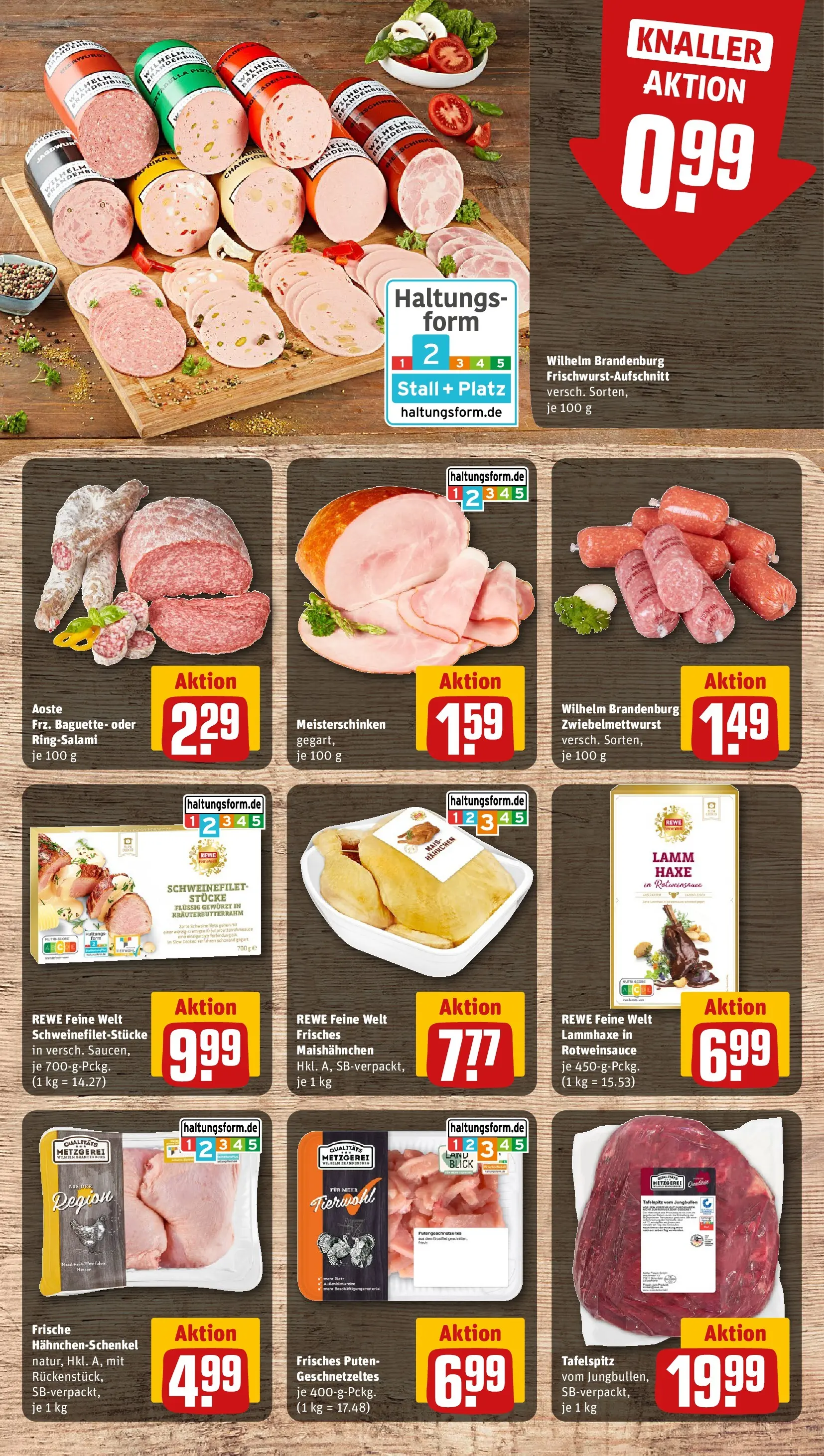 REWE Prospekt ab 30.03.2026 zum Blättern » Angebote | Seite: 12 | Produkte: Hahnchen, Tür, Baguette, Schweinefilet