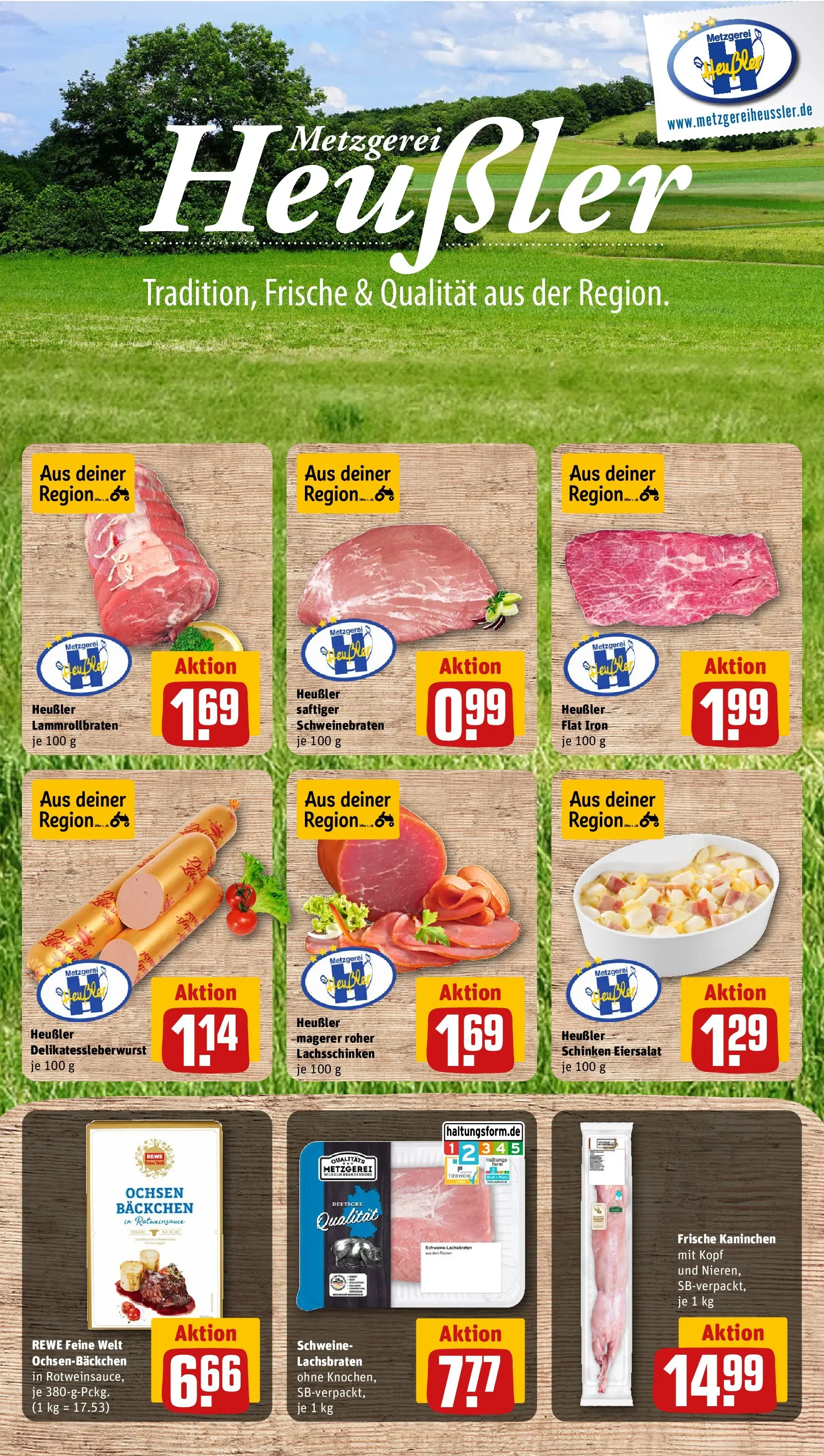 REWE Prospekt ab 30.03.2026 zum Blättern » Angebote | Seite: 12 | Produkte: Kaninchen, Schinken