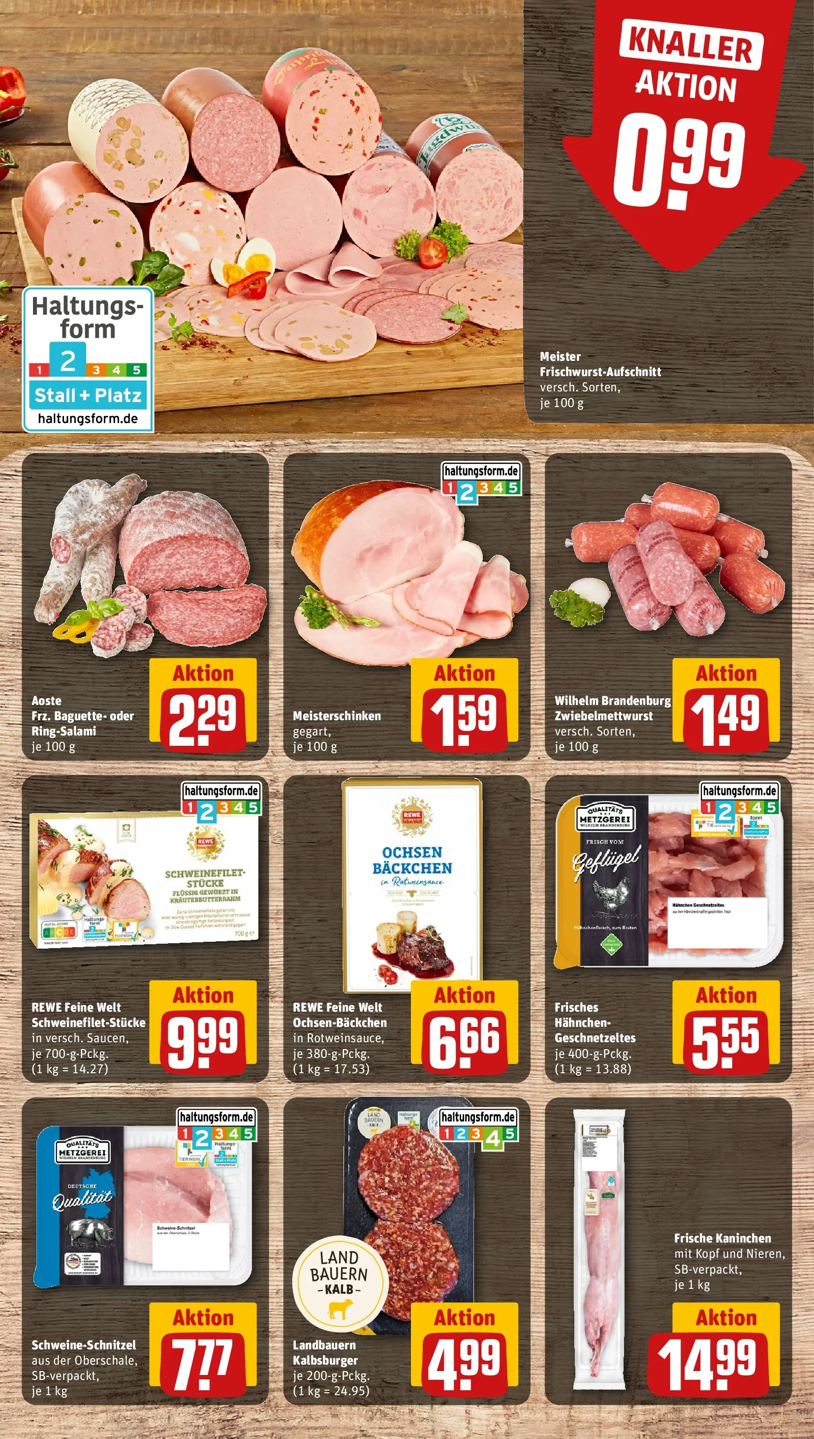 REWE Prospekt ab 30.03.2026 zum Blättern » Angebote | Seite: 12 | Produkte: Kaninchen, Burger, Baguette, Schweinefilet