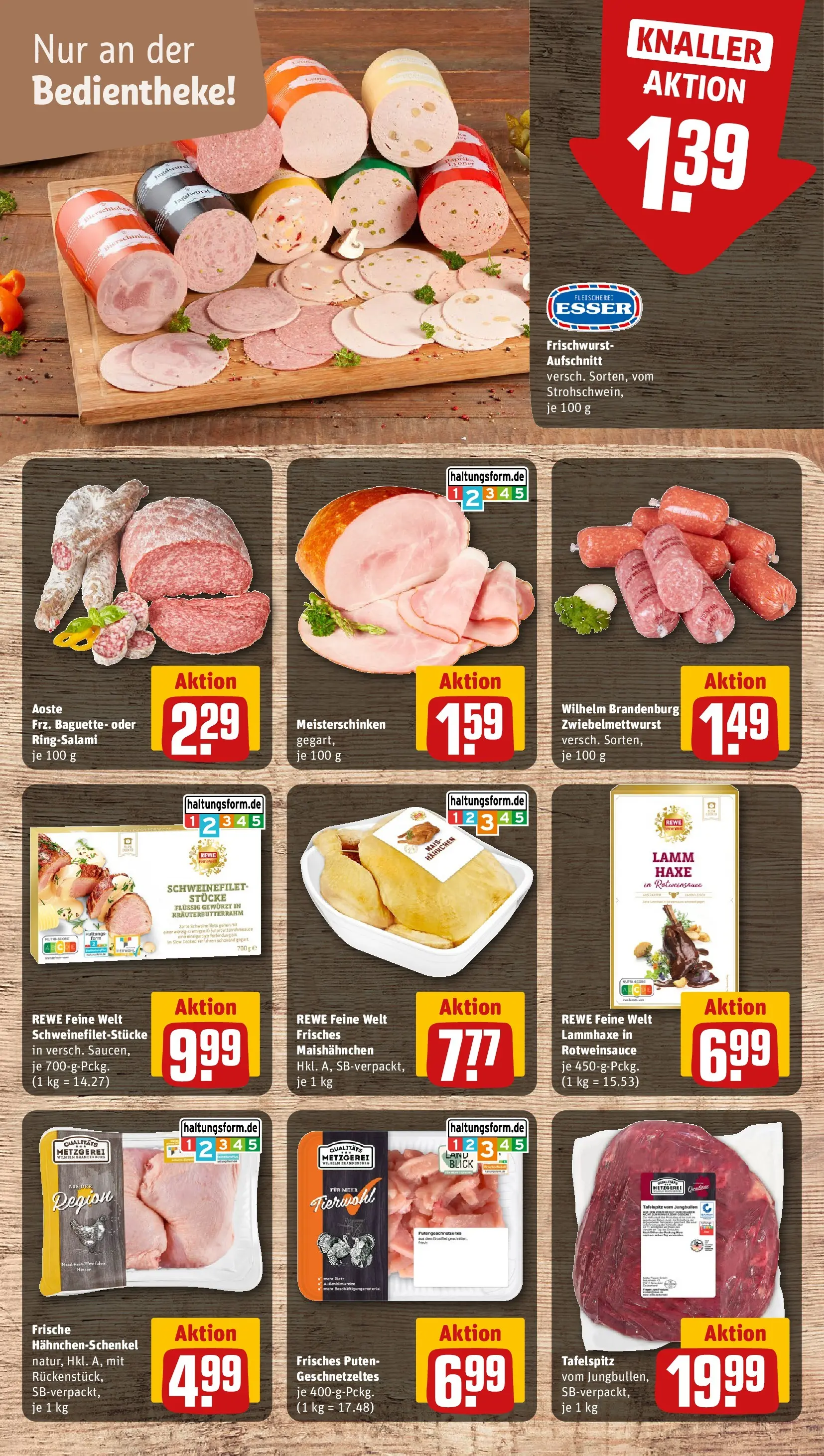 REWE Prospekt ab 30.03.2026 zum Blättern » Angebote | Seite: 12 | Produkte: Pute, Hahnchen, Hahnchenschenkel, Salami