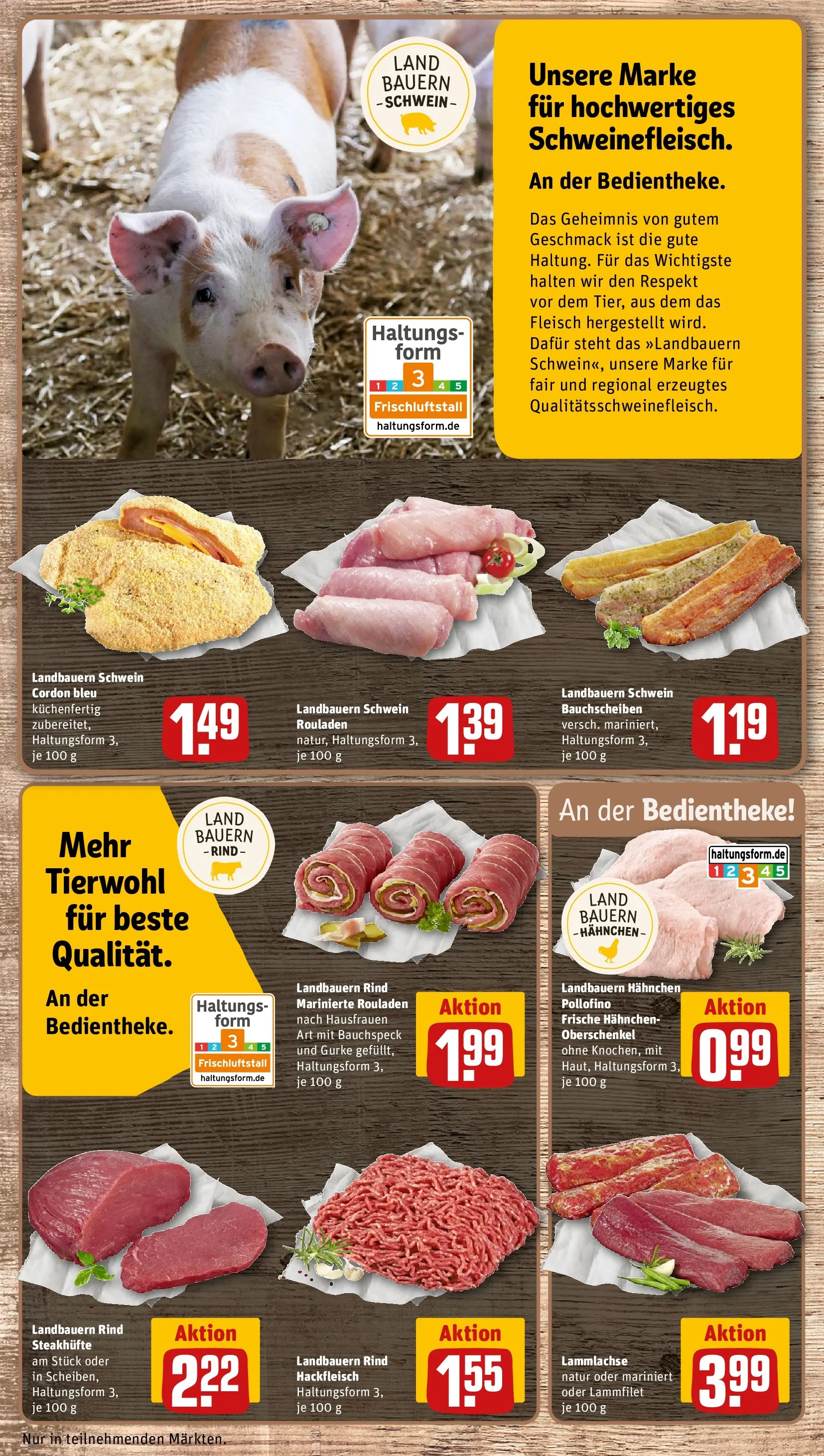 REWE Prospekt ab 30.03.2026 zum Blättern » Angebote | Seite: 14 | Produkte: Hahnchen, Fleisch, Hackfleisch