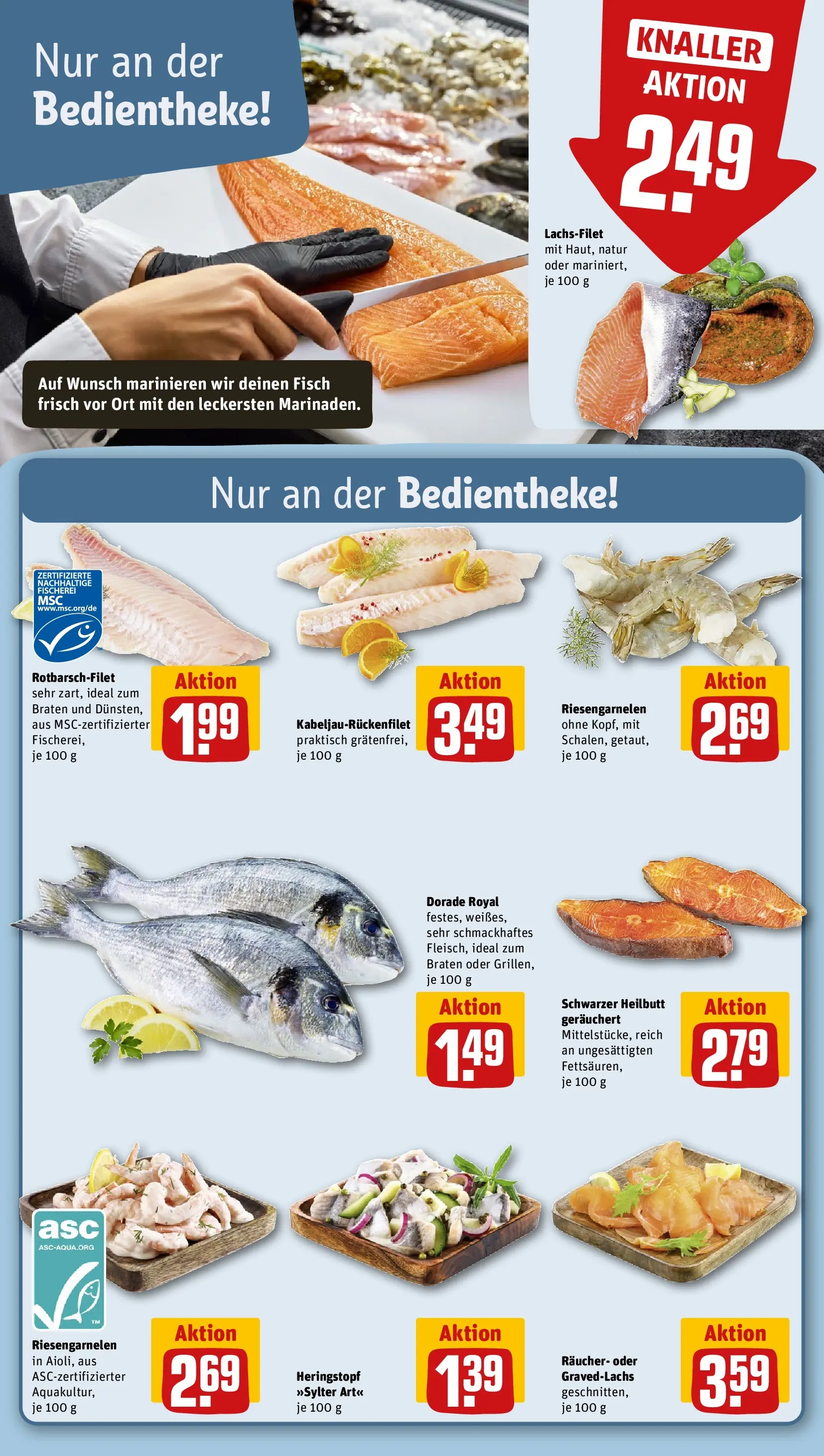 REWE Prospekt ab 30.03.2026 zum Blättern » Angebote | Seite: 23 | Produkte: Dorade, Fisch