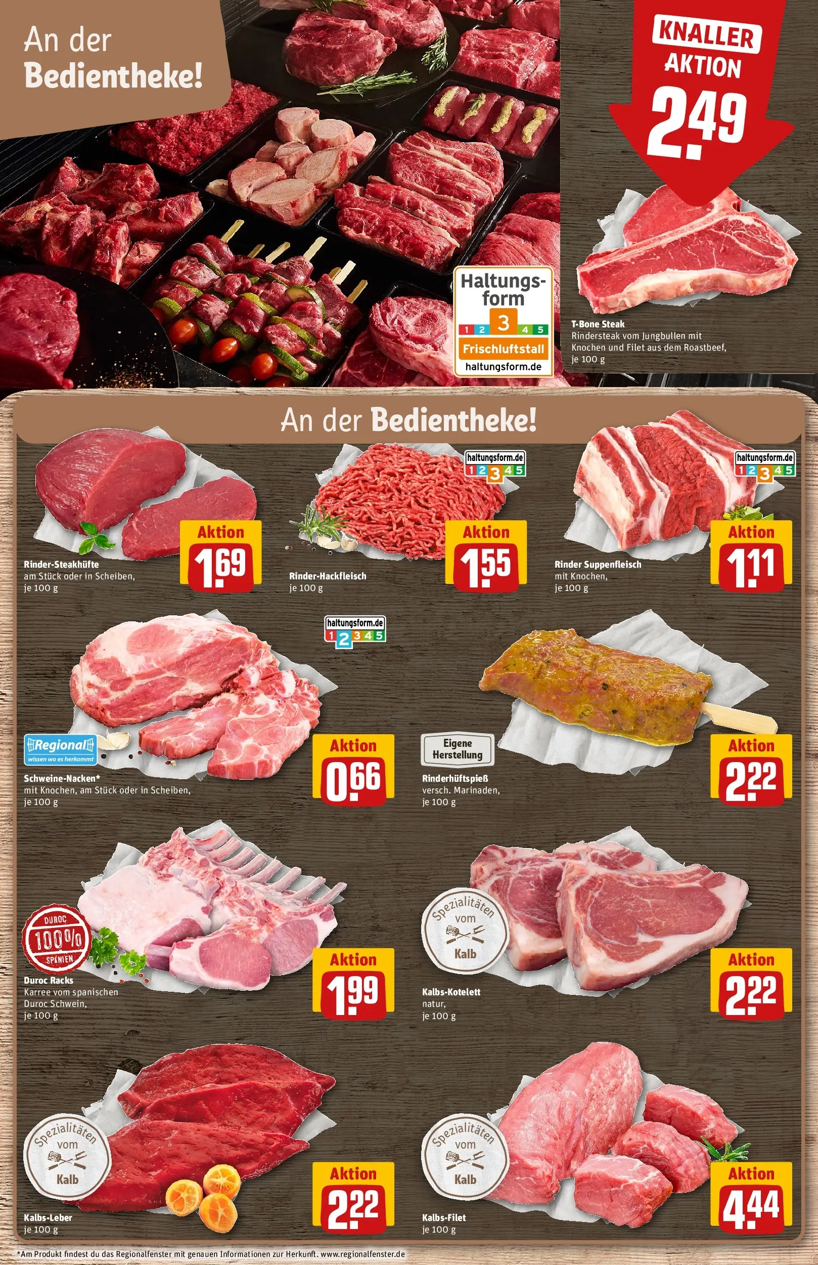 REWE Prospekt ab 30.03.2026 zum Blättern » Angebote | Seite: 13 | Produkte: Kalbsleber, Suppenfleisch, Steak