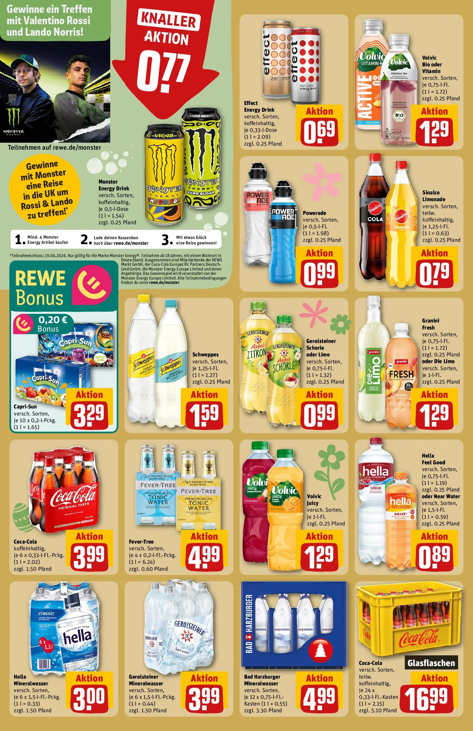 REWE Prospekt ab 30.03.2026 zum Blättern » Angebote | Seite: 26 | Produkte: Äpfel, Limonade, Monster, Granini