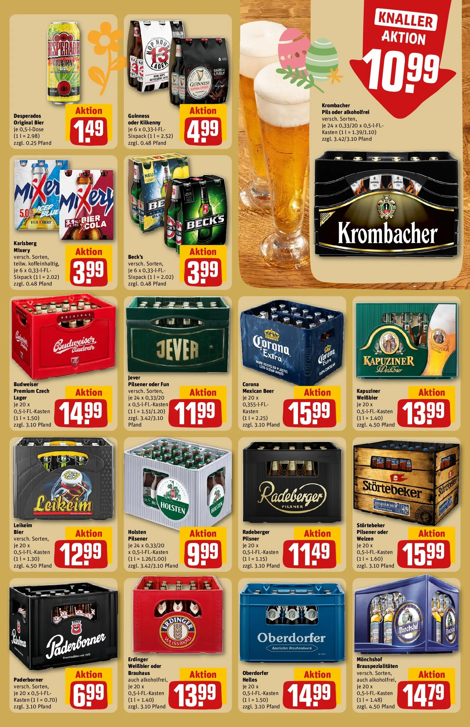 REWE Prospekt ab 30.03.2026 zum Blättern » Angebote | Seite: 27 | Produkte: Bier, Jever, Desperados, Mixery