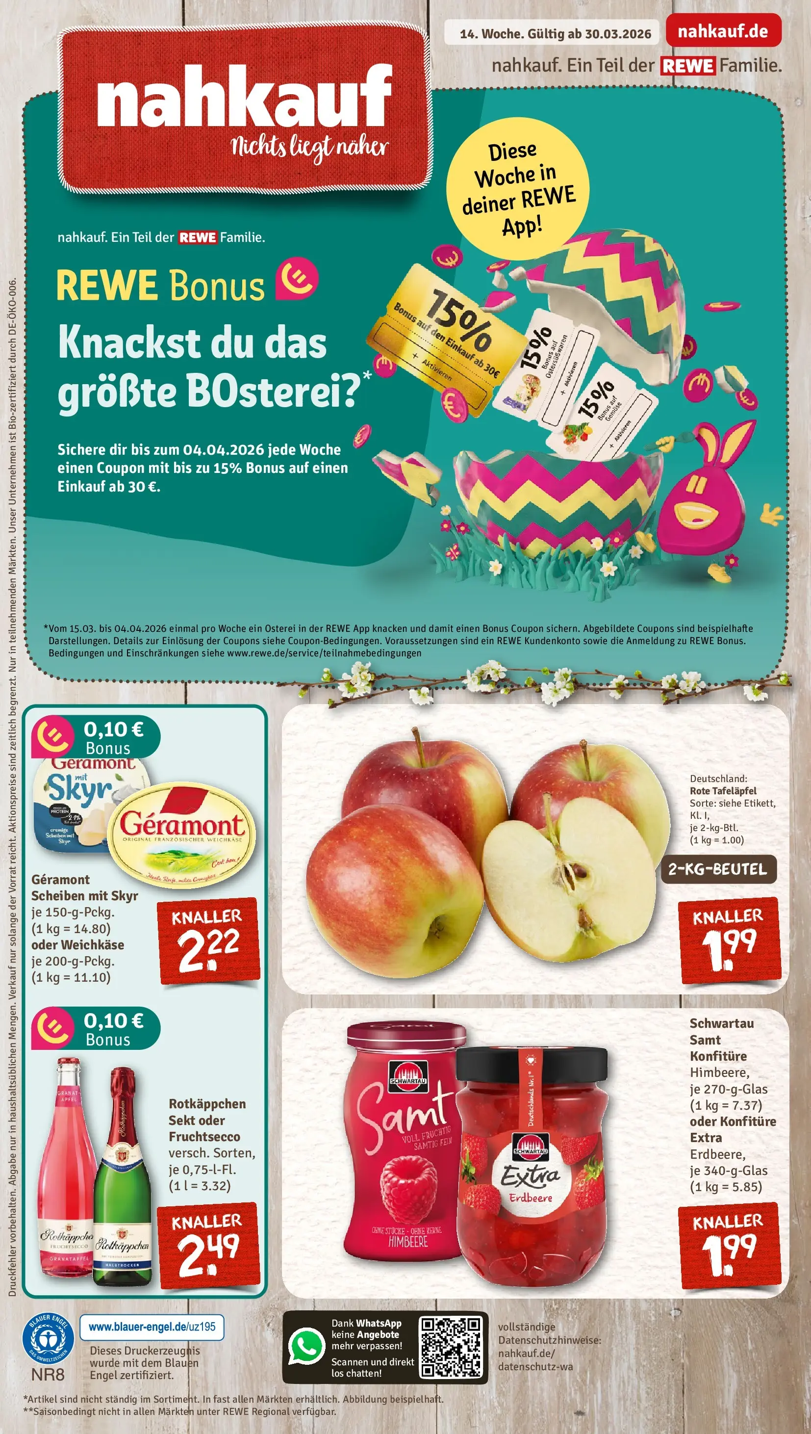 REWE Prospekt ab 30.03.2026 zum Blättern » Angebote | Seite: 1