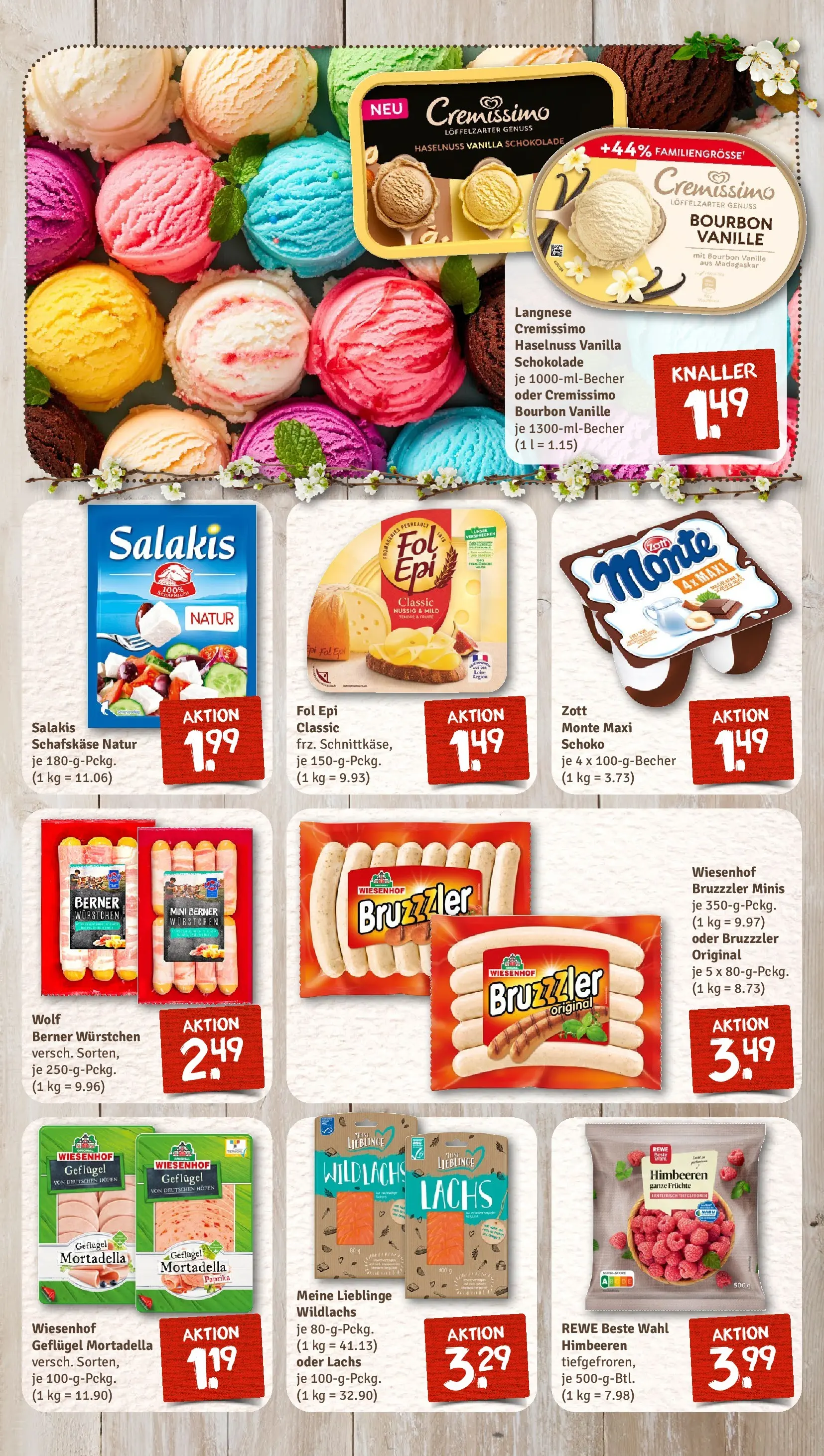 REWE Prospekt ab 30.03.2026 zum Blättern » Angebote | Seite: 11 | Produkte: Himbeeren, Schokolade, Pudding, Schafskase