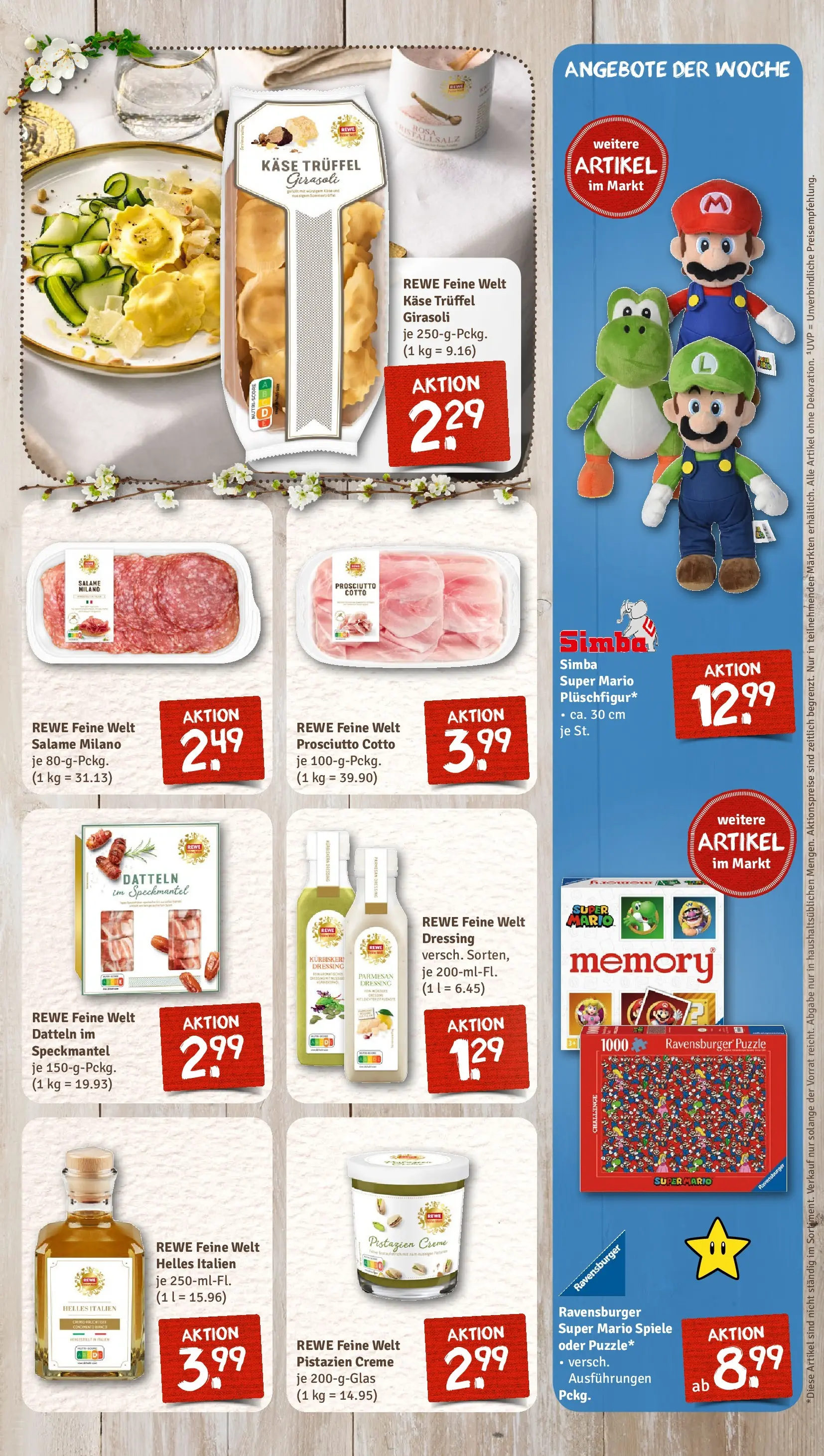 REWE Prospekt ab 30.03.2026 zum Blättern » Angebote | Seite: 11 | Produkte: Käse, Dressing, Pistazien, Creme