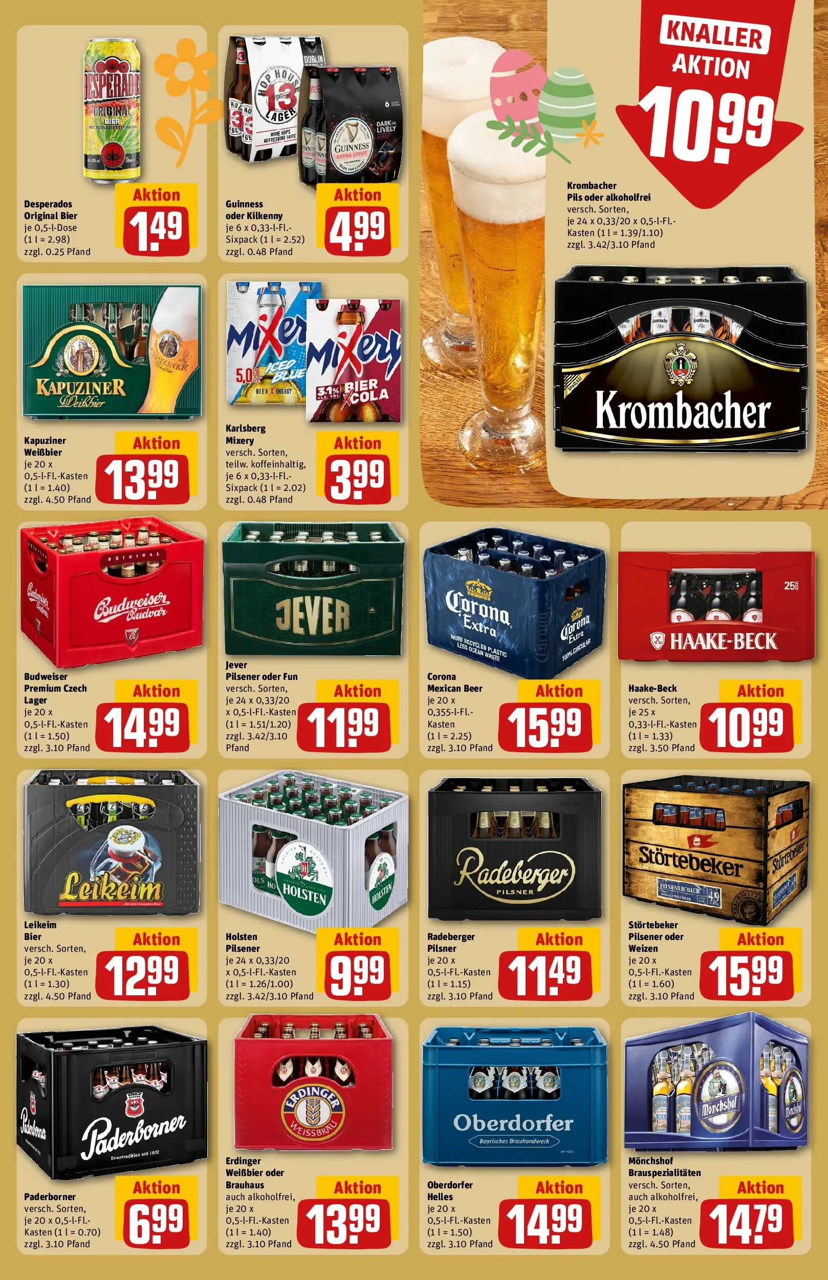 REWE Prospekt ab 30.03.2026 zum Blättern » Angebote | Seite: 27 | Produkte: Mixer, Bier, Budweiser, Radeberger pilsner